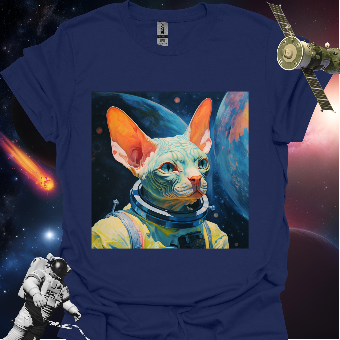 Pet Cadet Space Art T Shirt - #5