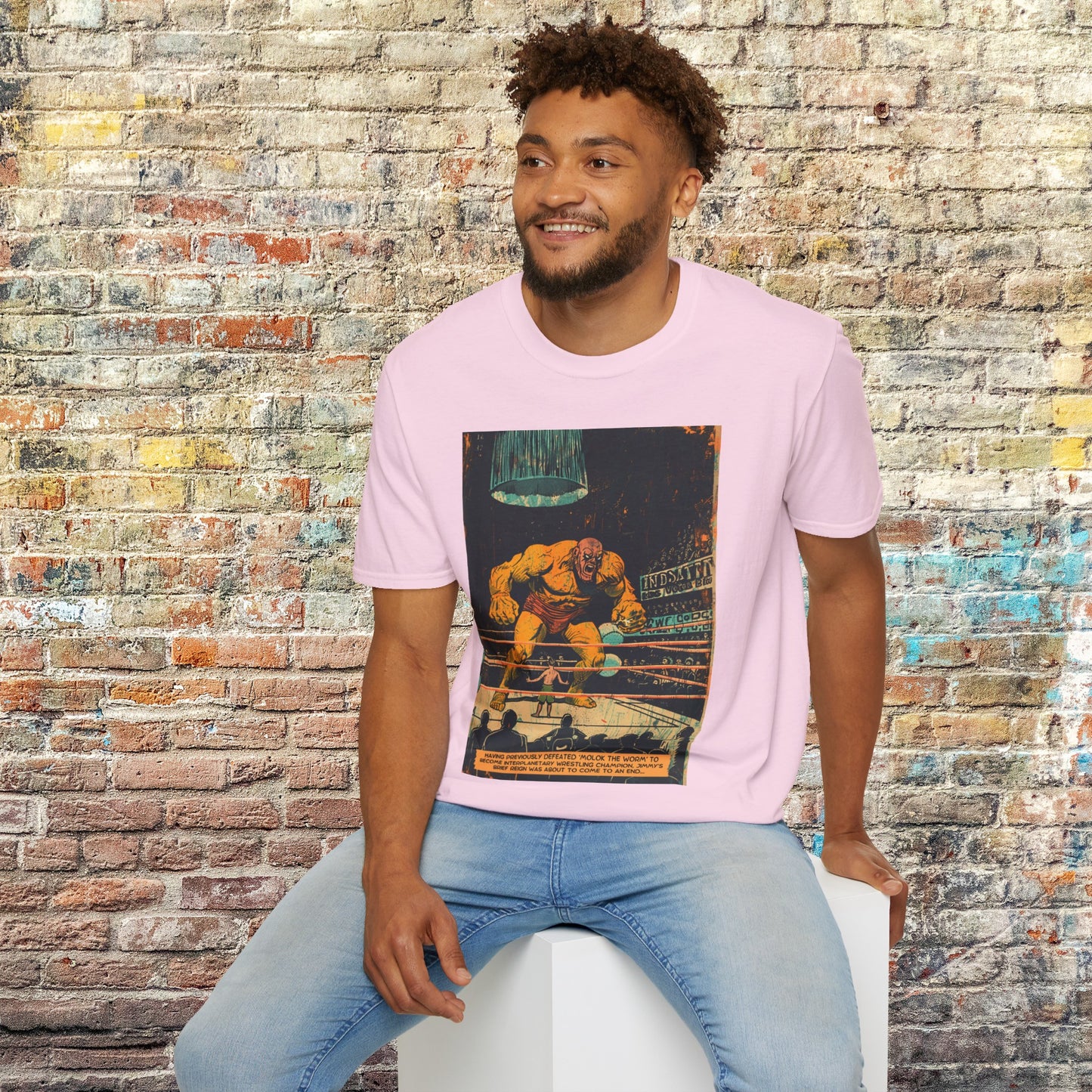 astro blasto comic space art t shirt