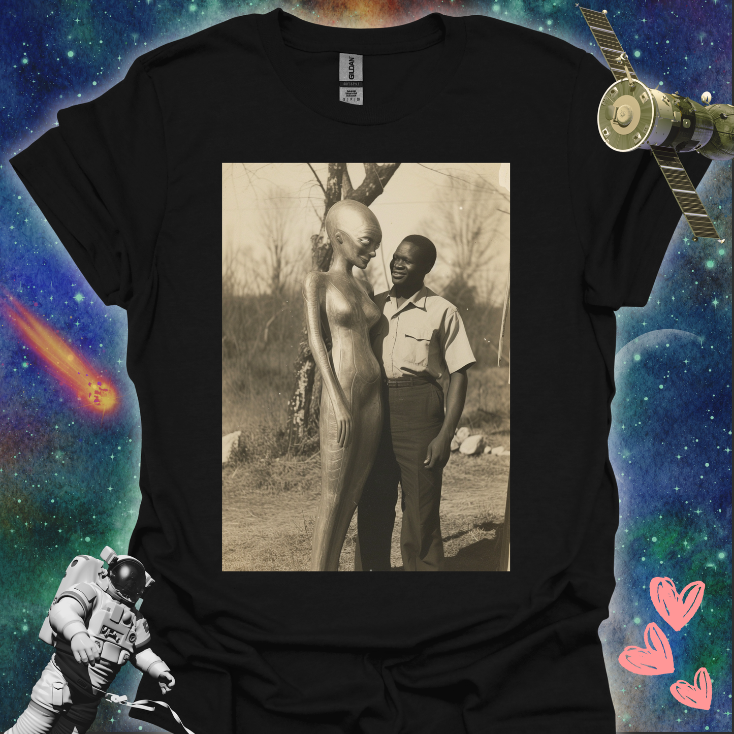 Alien Love Connection T Shirt - Couple #2