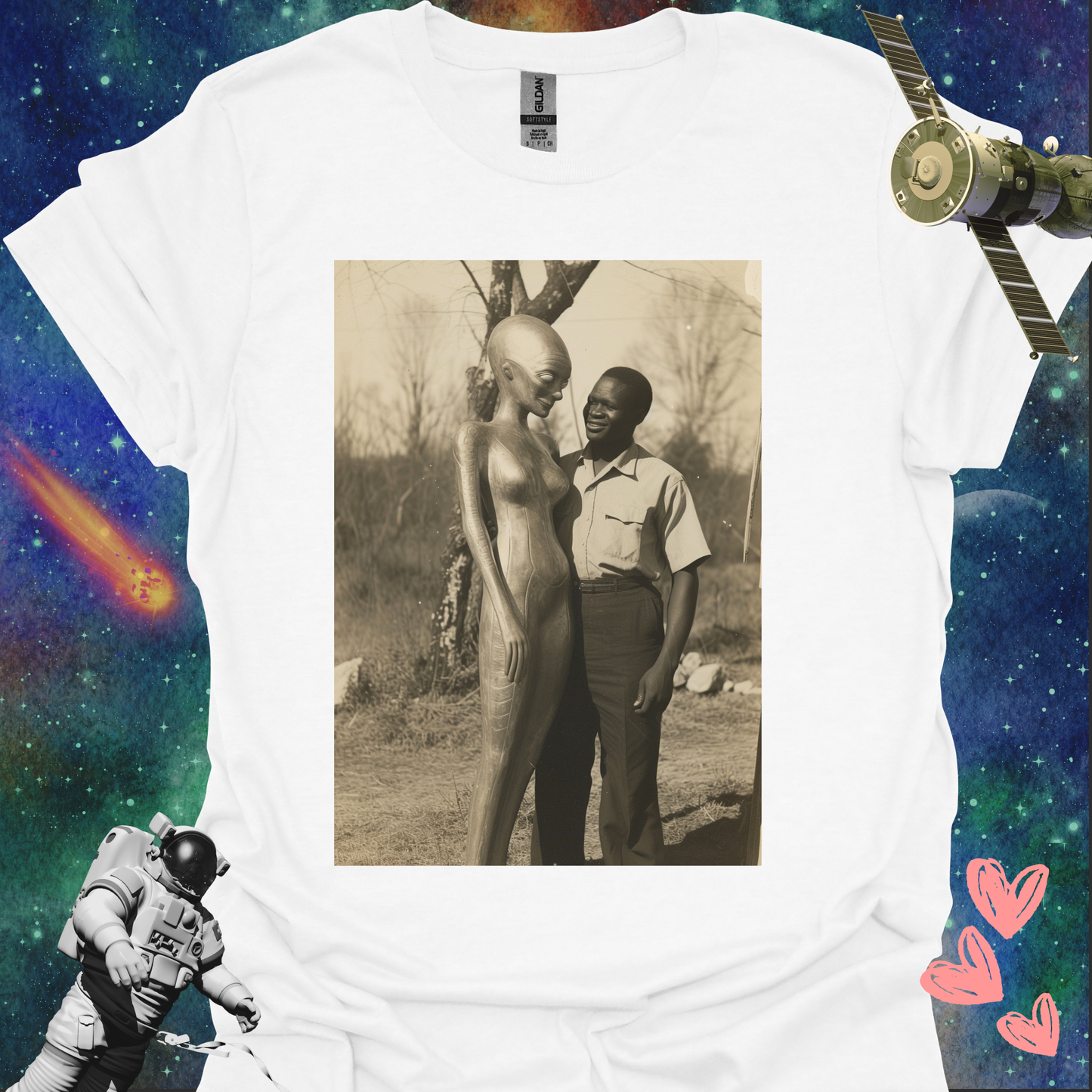 Alien Love Connection T Shirt - Couple #2