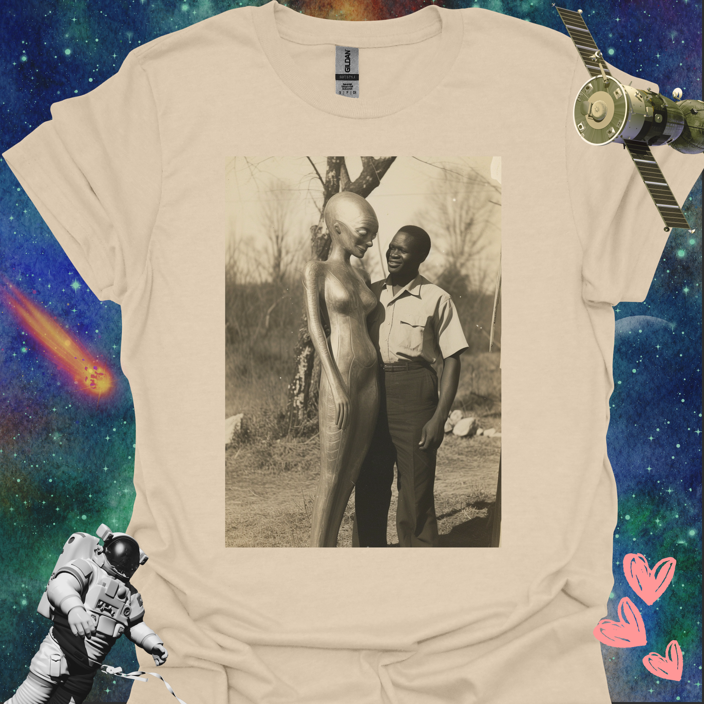 Alien Love Connection T Shirt - Couple #2