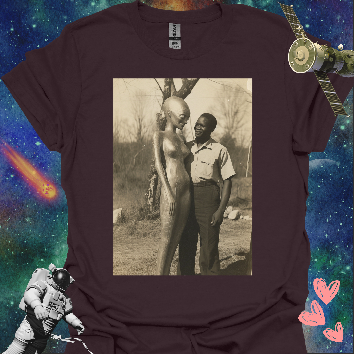 Alien Love Connection T Shirt - Couple #2