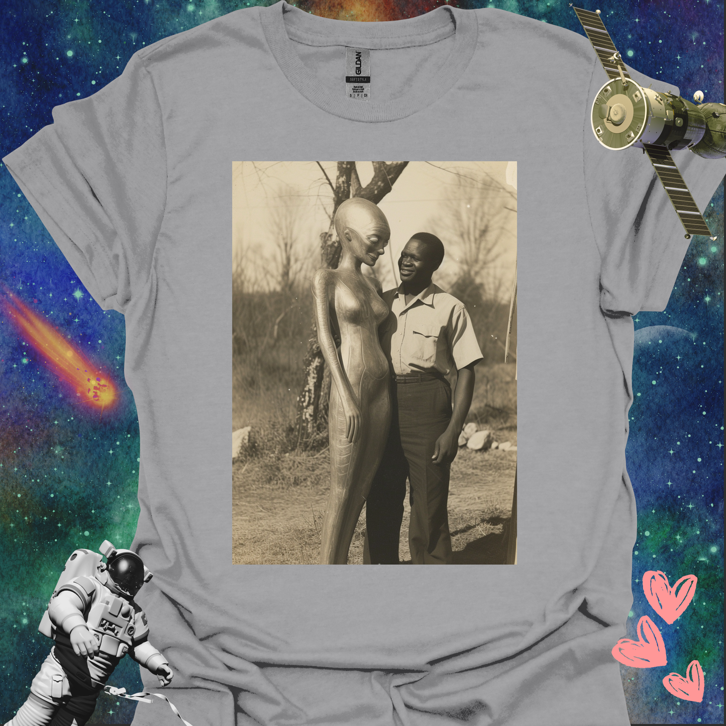 Alien Love Connection T Shirt - Couple #2