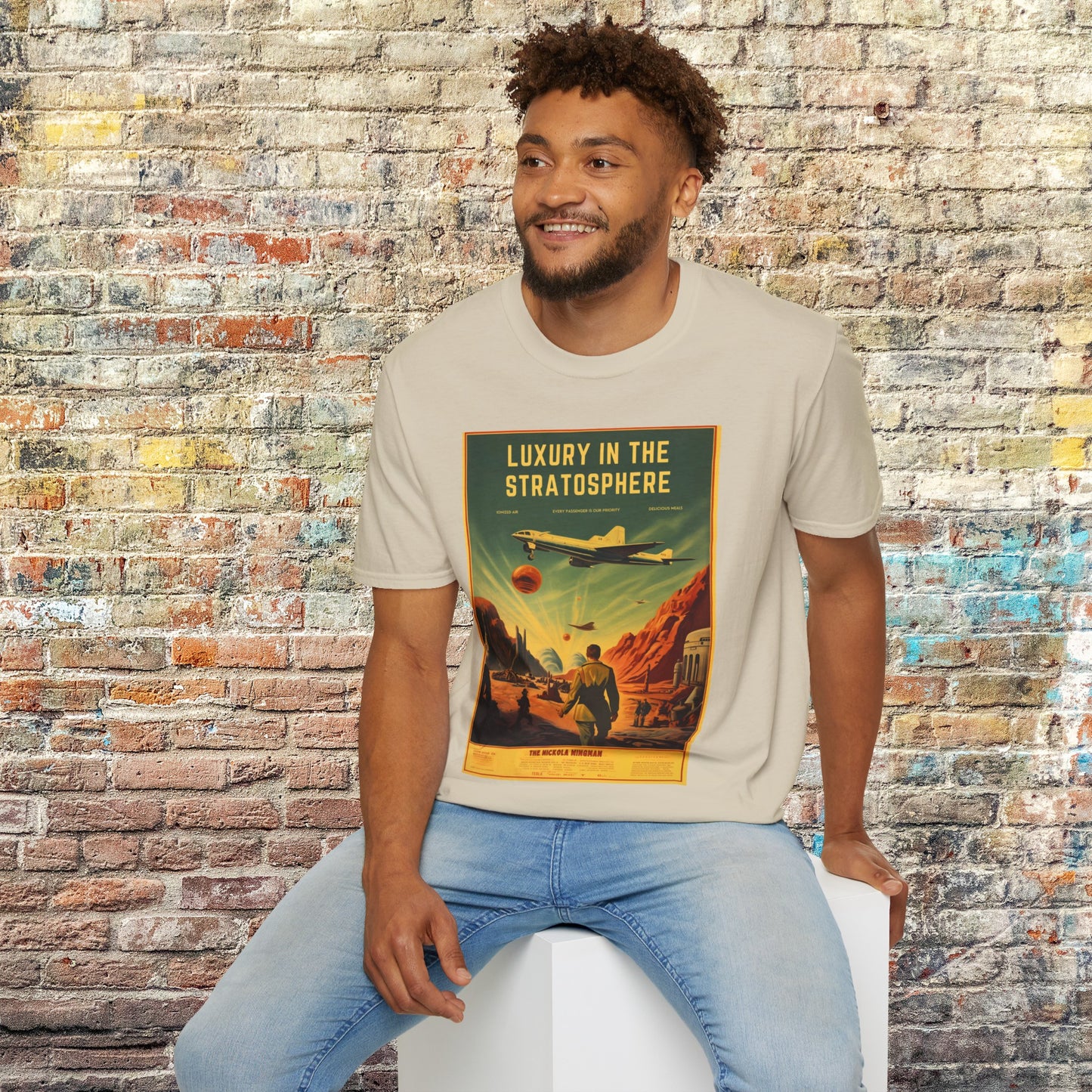 Nikola Wingman space art transport t shirt