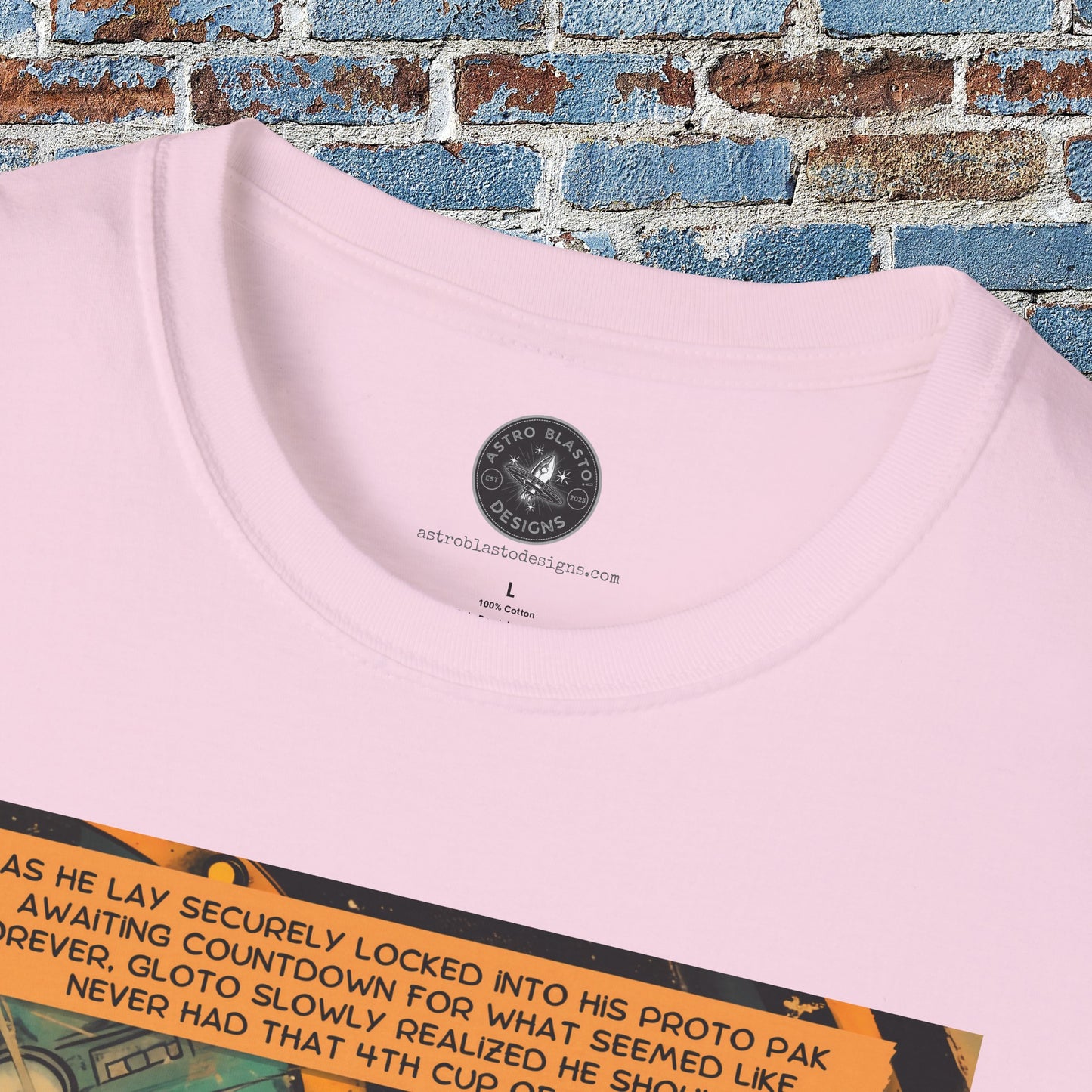 astro blasto comic space art t shirt