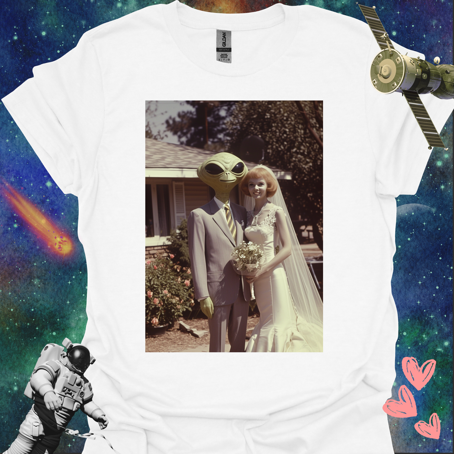 Alien Love Connection T Shirt - Couple #5