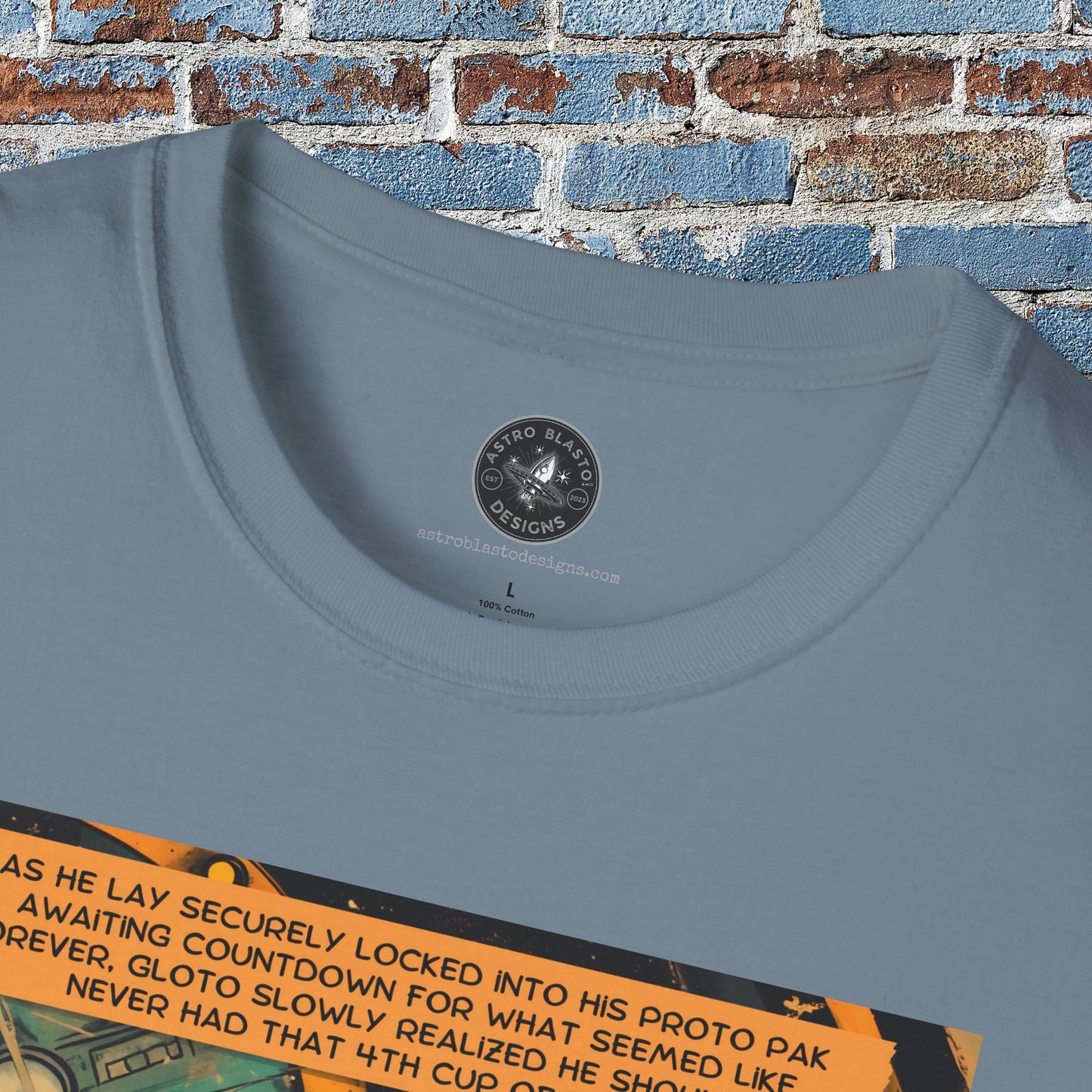 astro blasto comic space art t shirt
