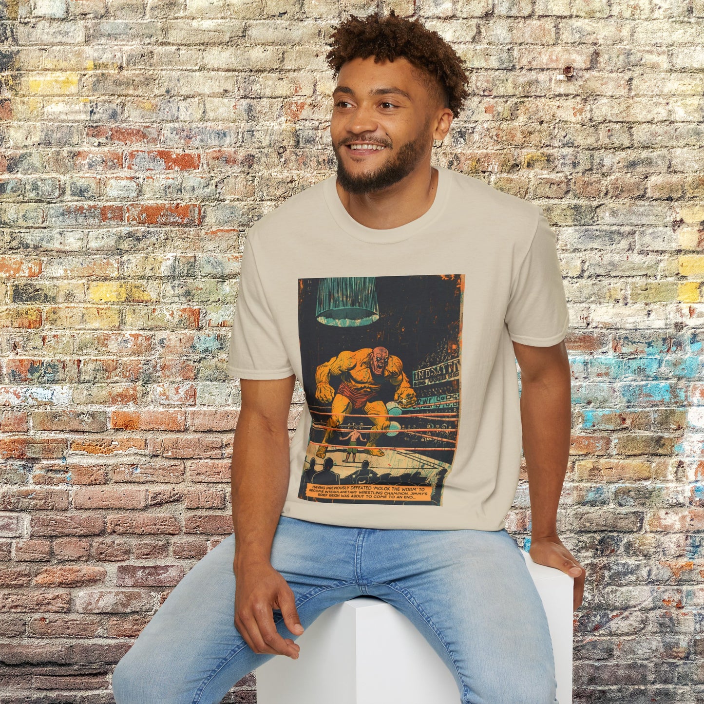 astro blasto comic space art t shirt