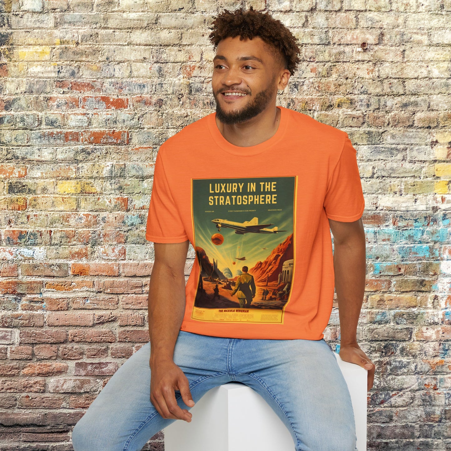 Nikola Wingman space art transport t shirt