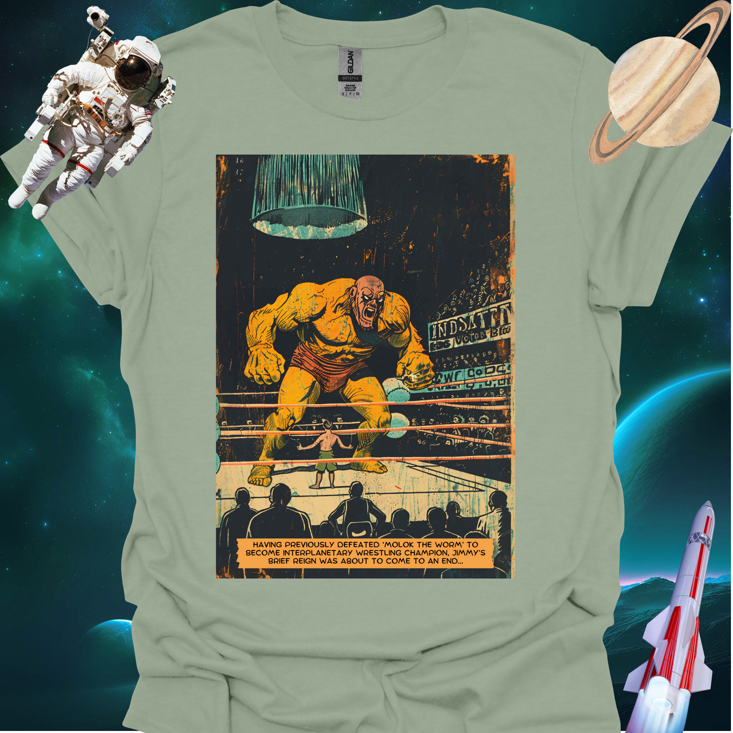 Astro Blasto Comic #6 - Space Art T Shirt