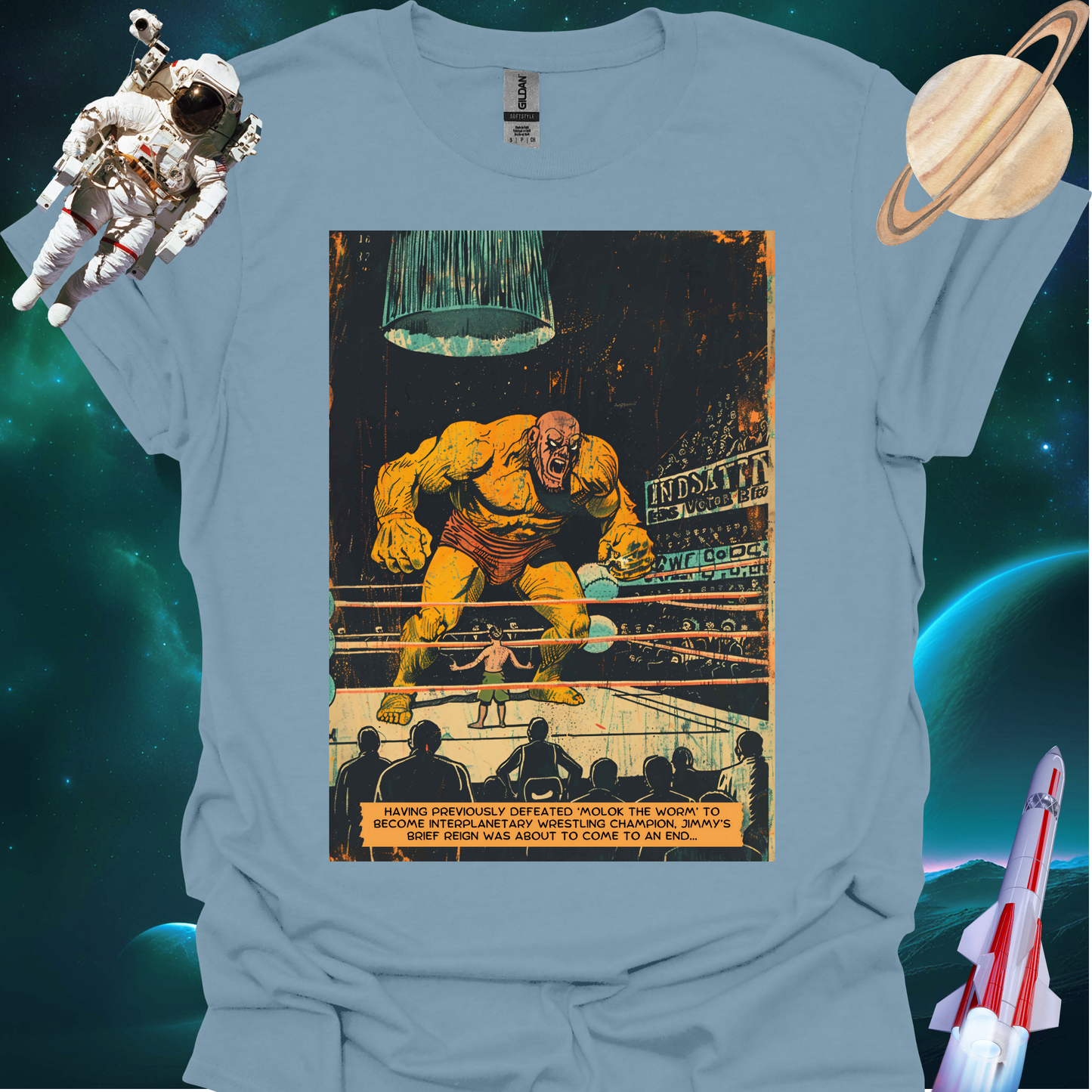 Astro Blasto Comic #6 - Space Art T Shirt