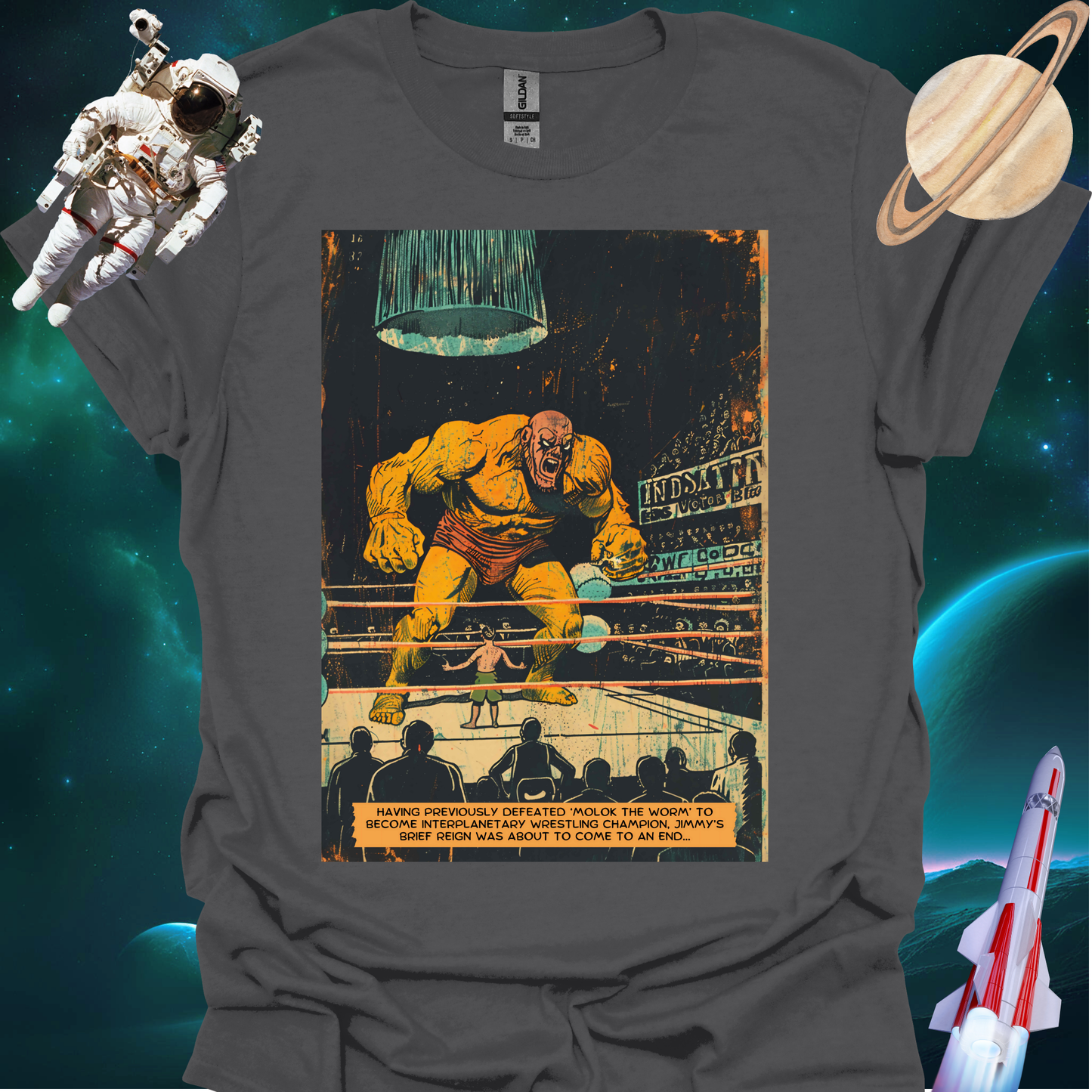Astro Blasto Comic #6 - Space Art T Shirt
