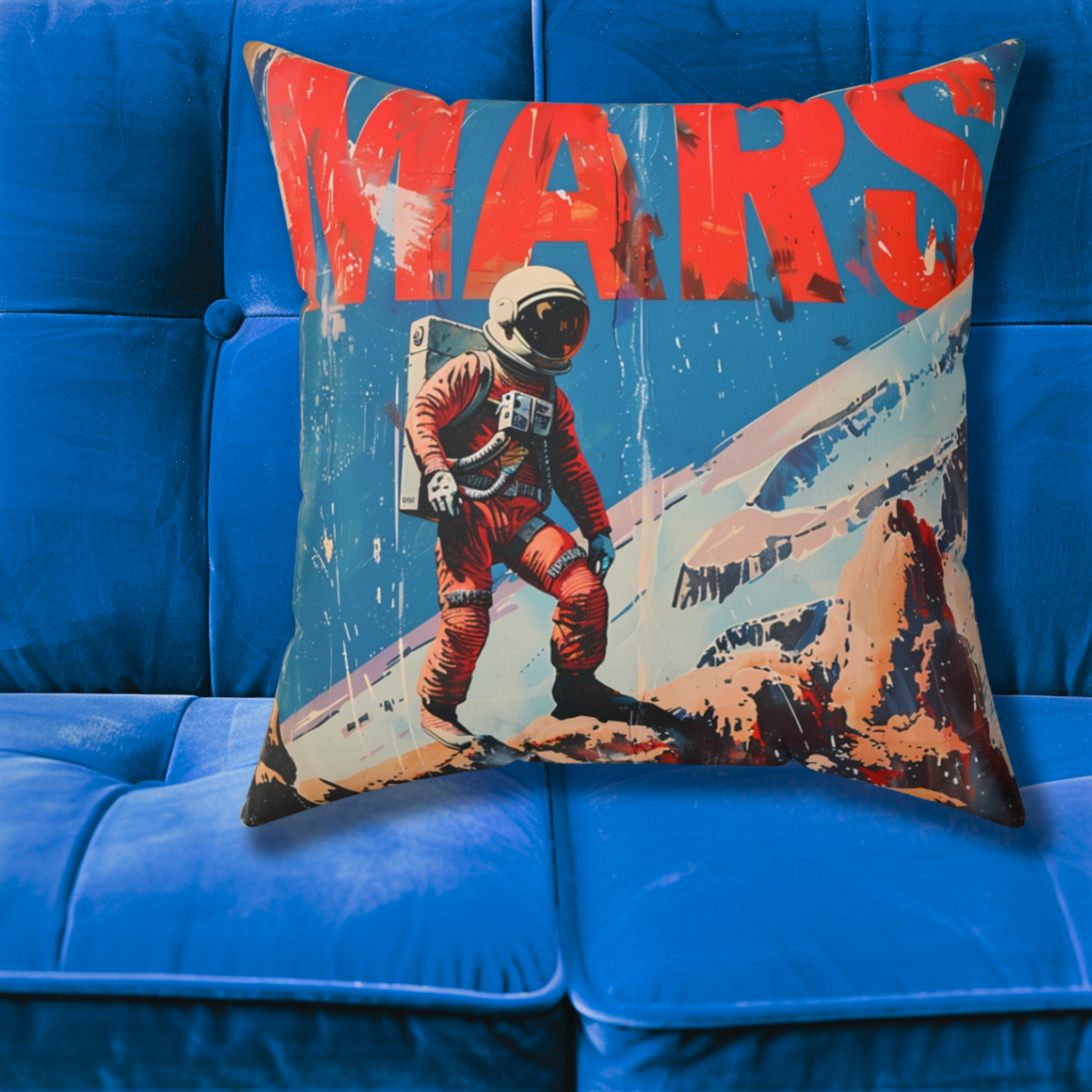 Faux Suede Space Art Pillows