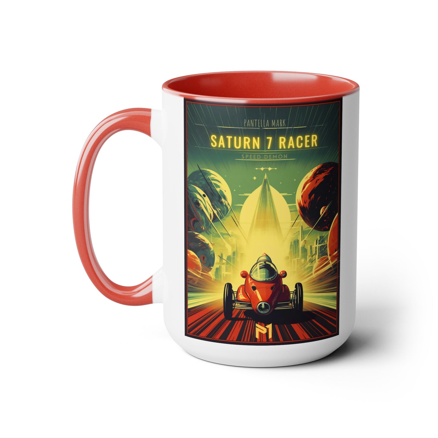 Saturn 7 Racer - Transportation Ad - Mug