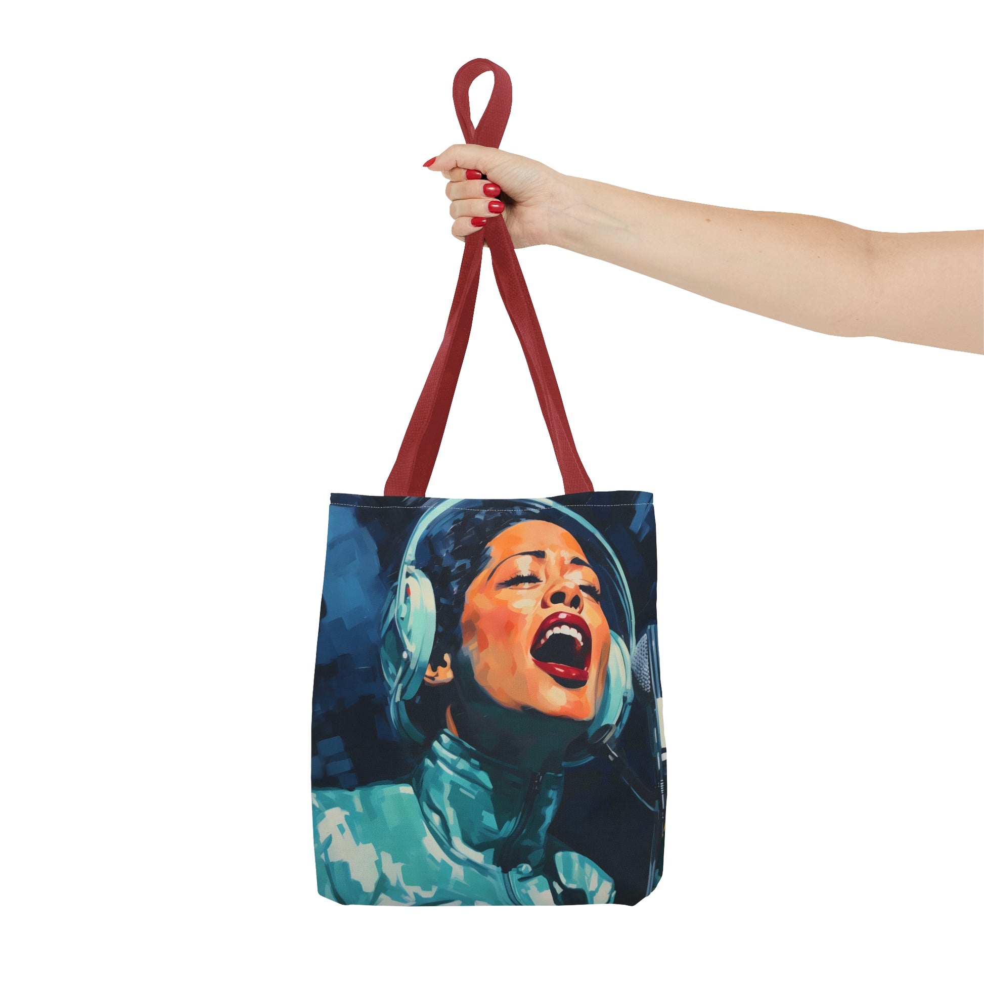 space art billie holiday tote bag