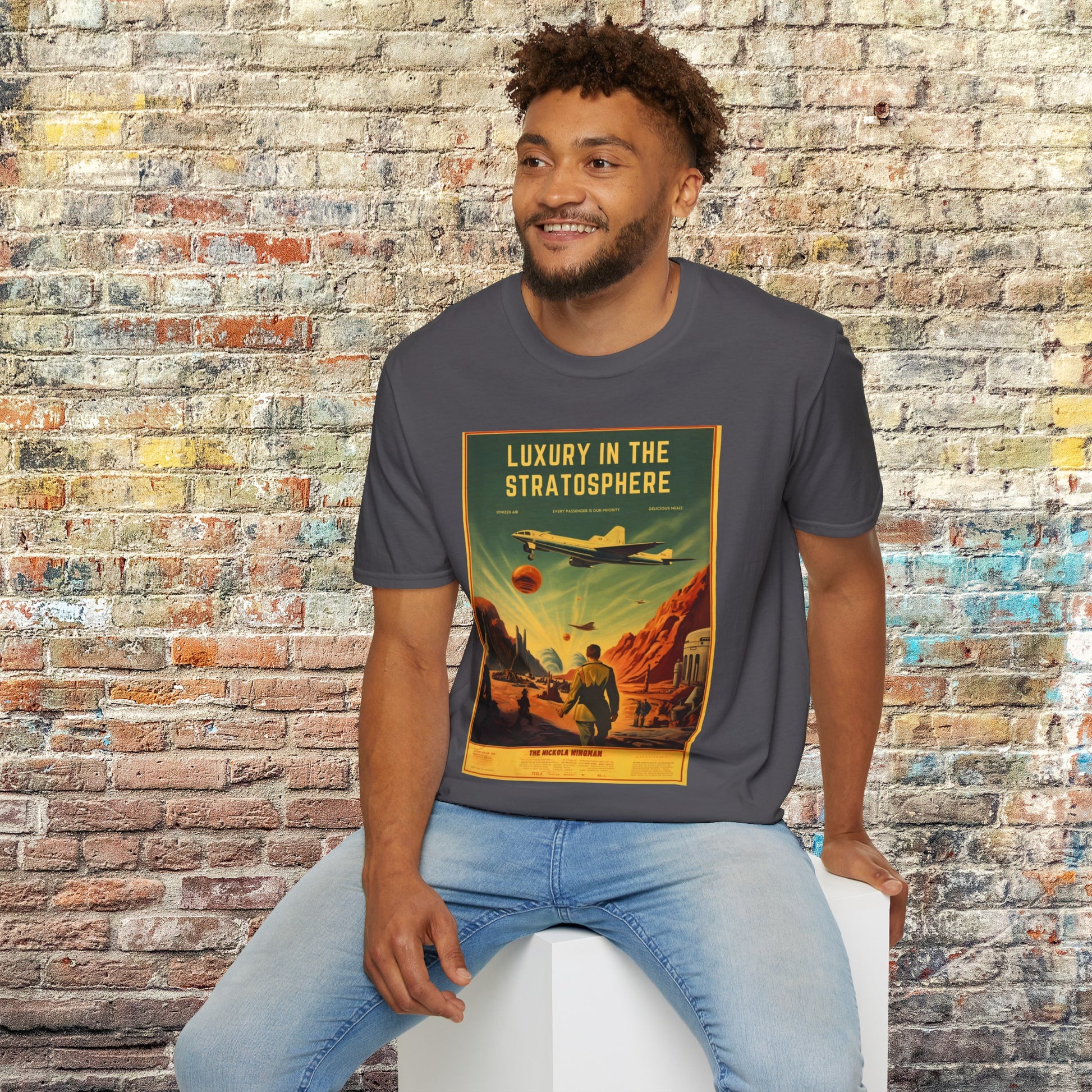 Nikola Wingman space art transport t shirt