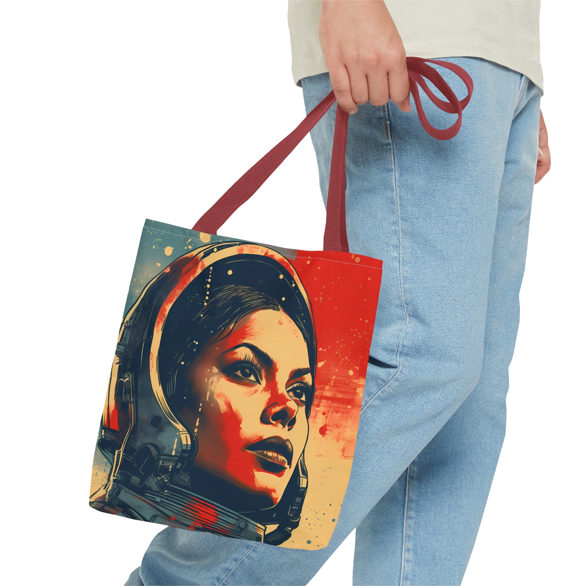 space art rosario dawson tote bag