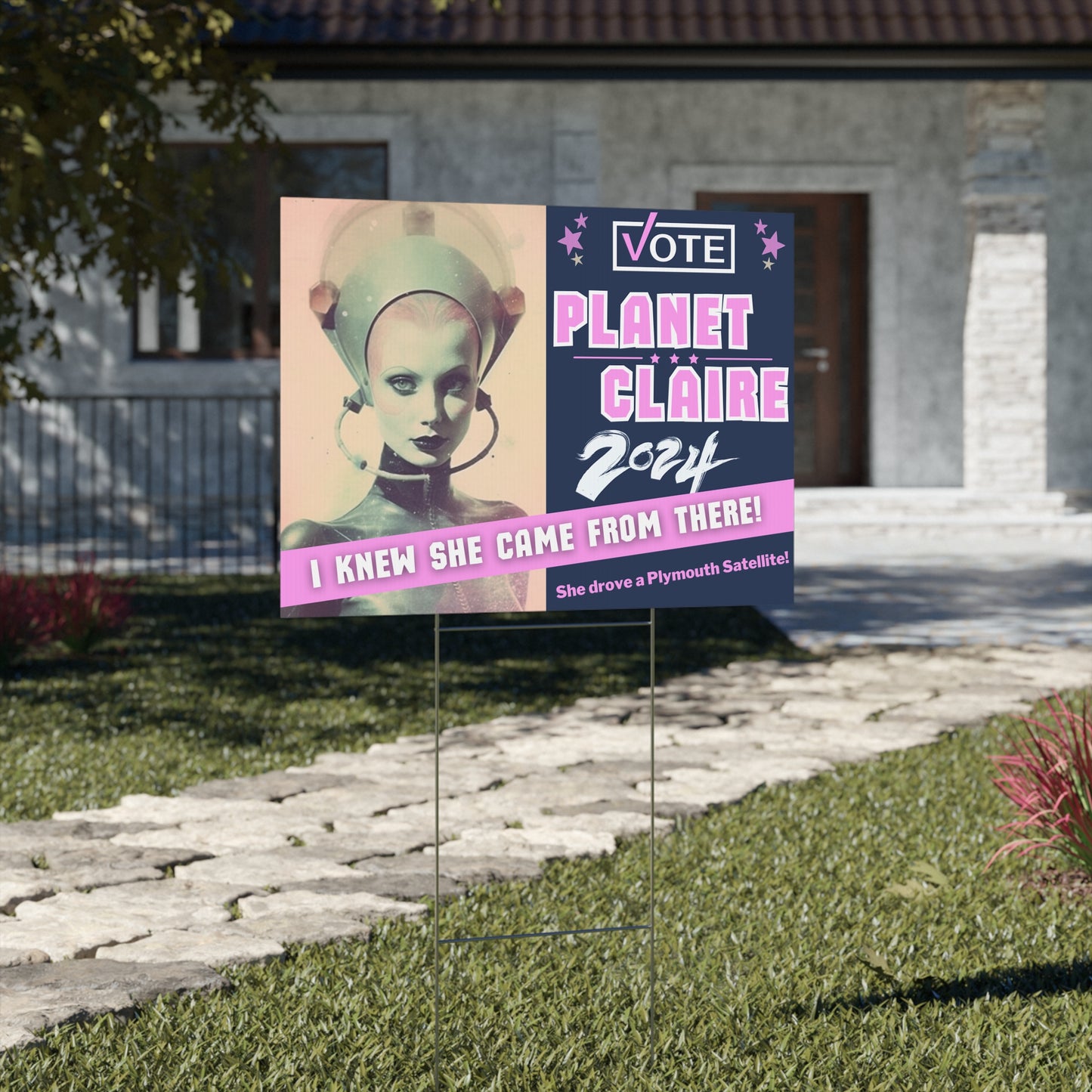 VOTE Planet Claire - Yard Sign!