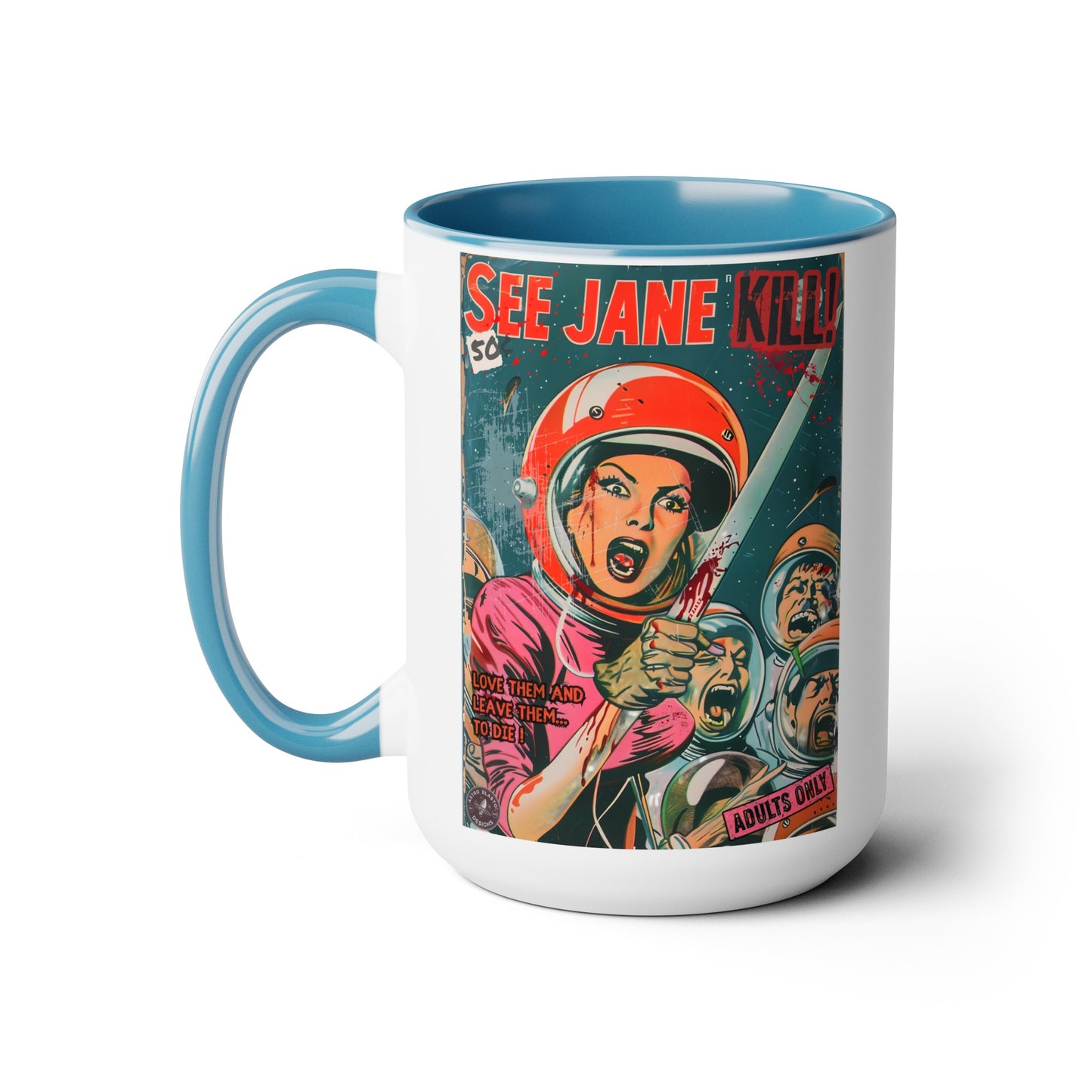 Pulp Novel Cover Mug - "See Jane Kill!"