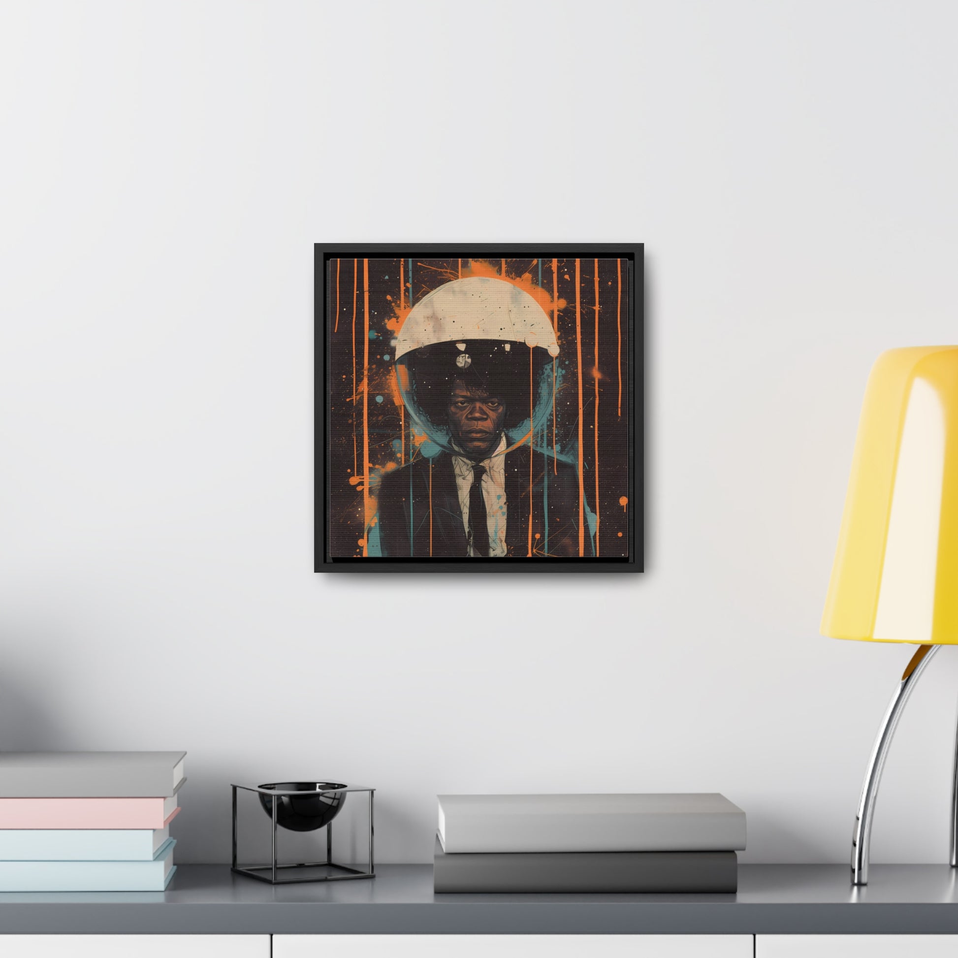 space art framed portrait print samuel jackson