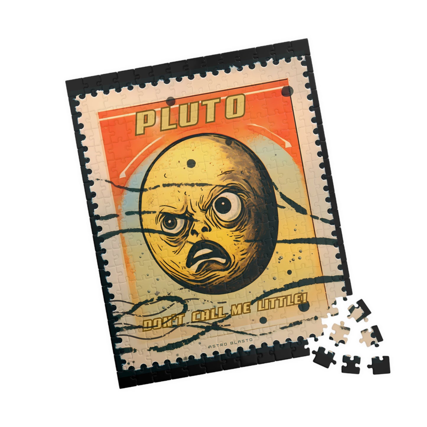 Postage Stamp Puzzle - Pluto (1014, 520, or 252 pcs)