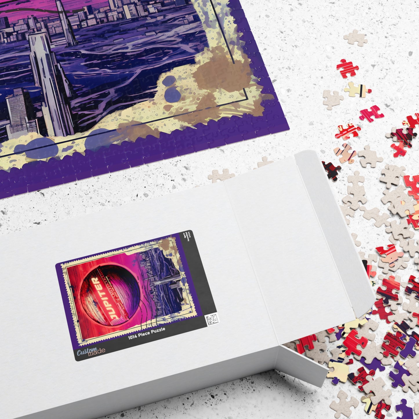 Postage Stamp Puzzle - Jupiter (1014, 520, or 252 pcs)