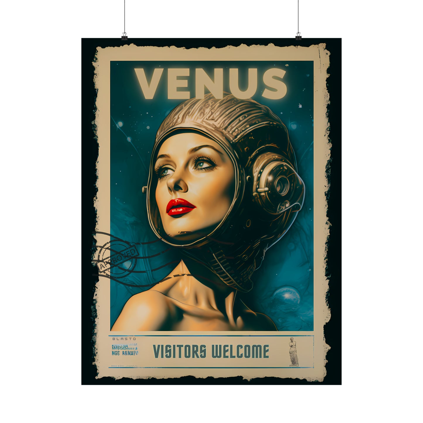 Postage Stamp Planet Poster - Venus