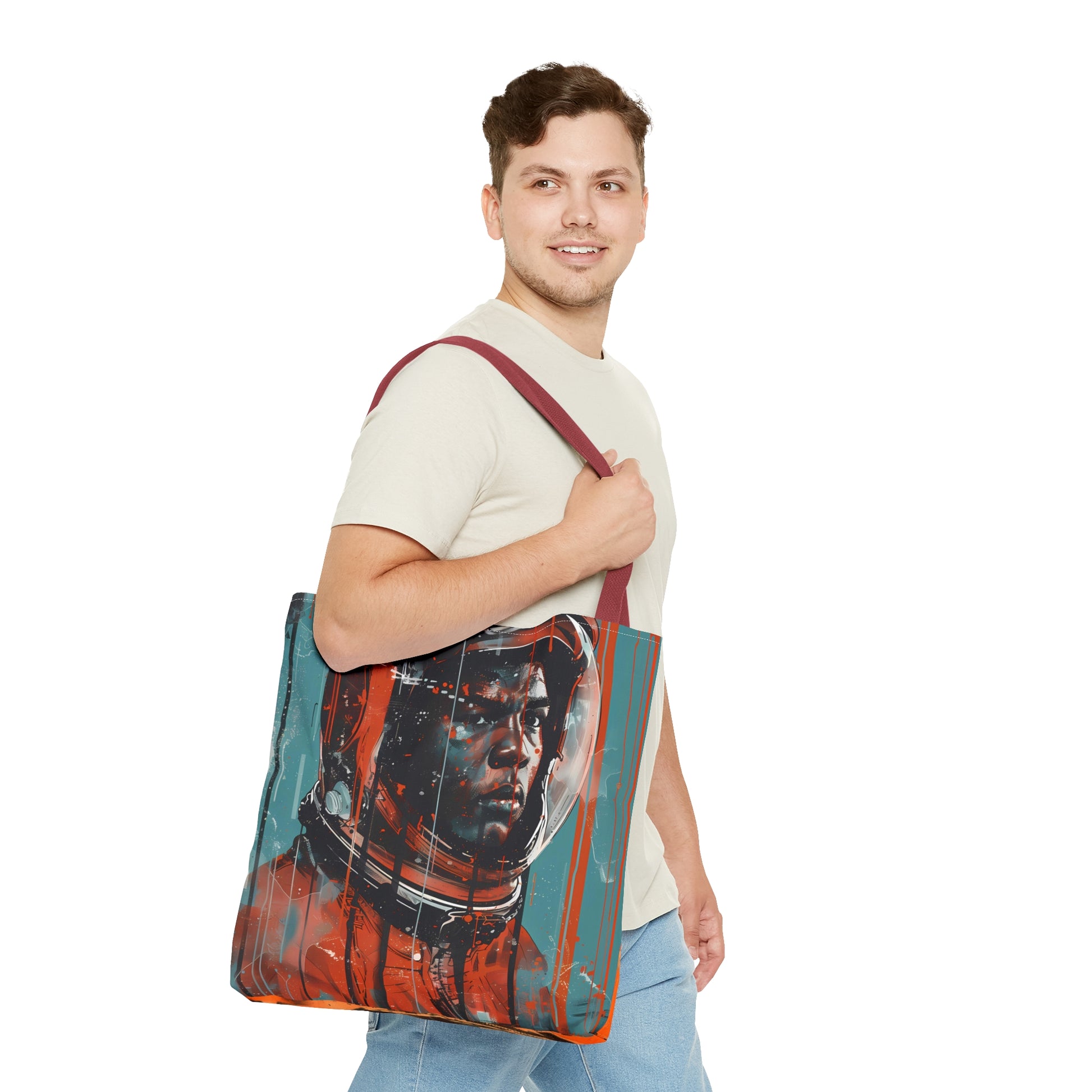 space art Muhammad Ali tote bag