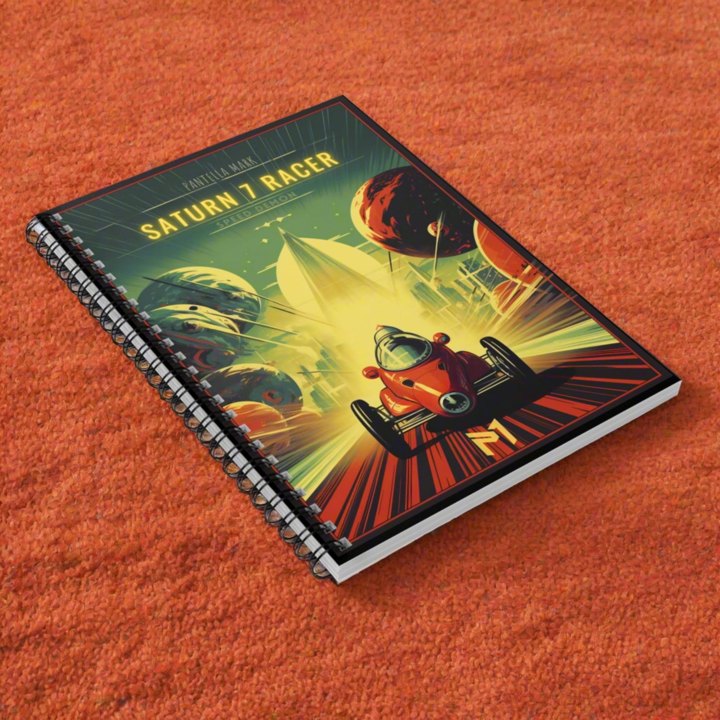 Saturn 7 Racer - Spiral Notebook