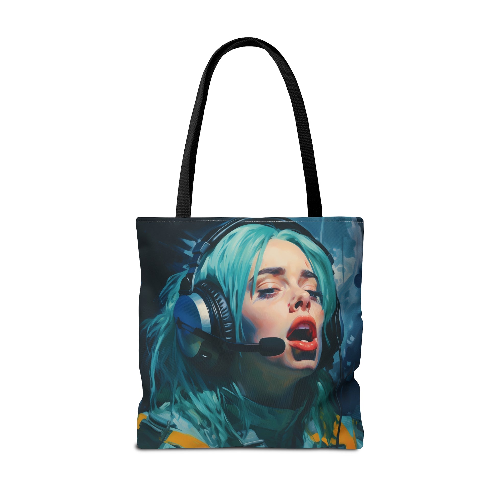 space art billie eilish tote bag