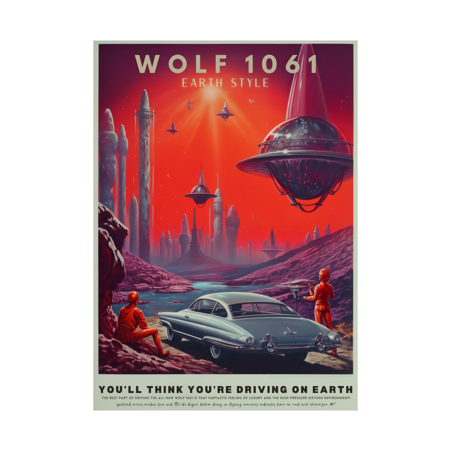 Wolf 1061 - Rolled Poster