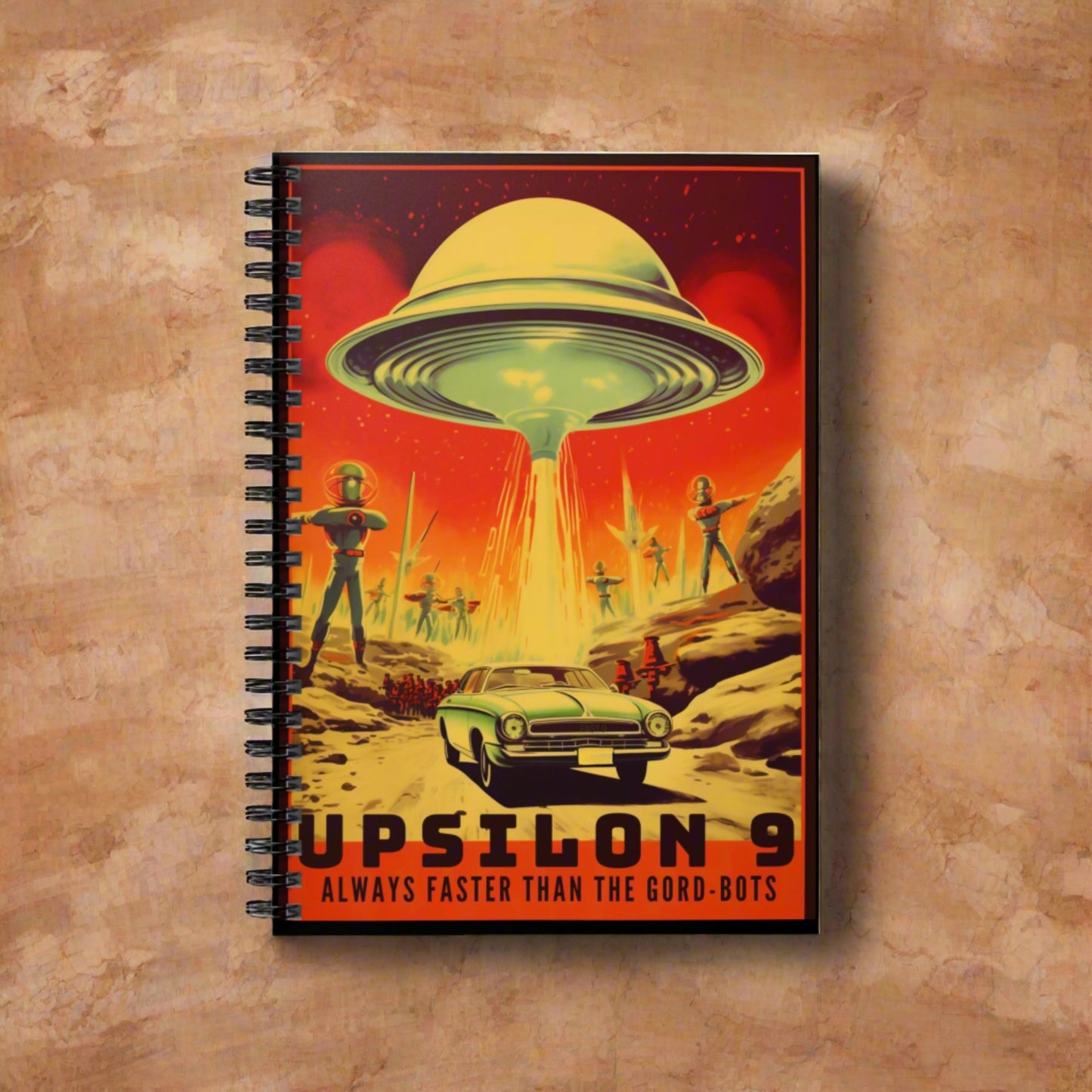 Upsilon 9 - Spiral Notebook