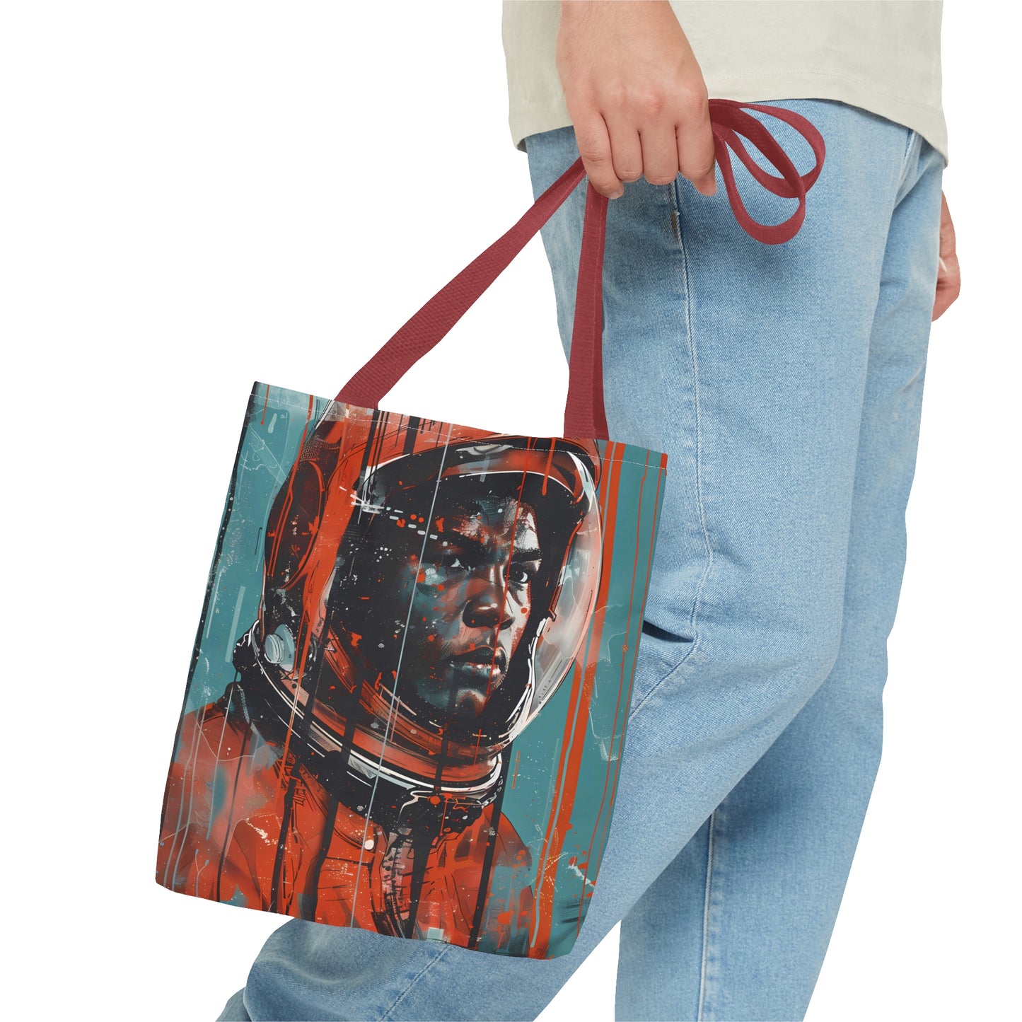 space art Muhammad Ali tote bag