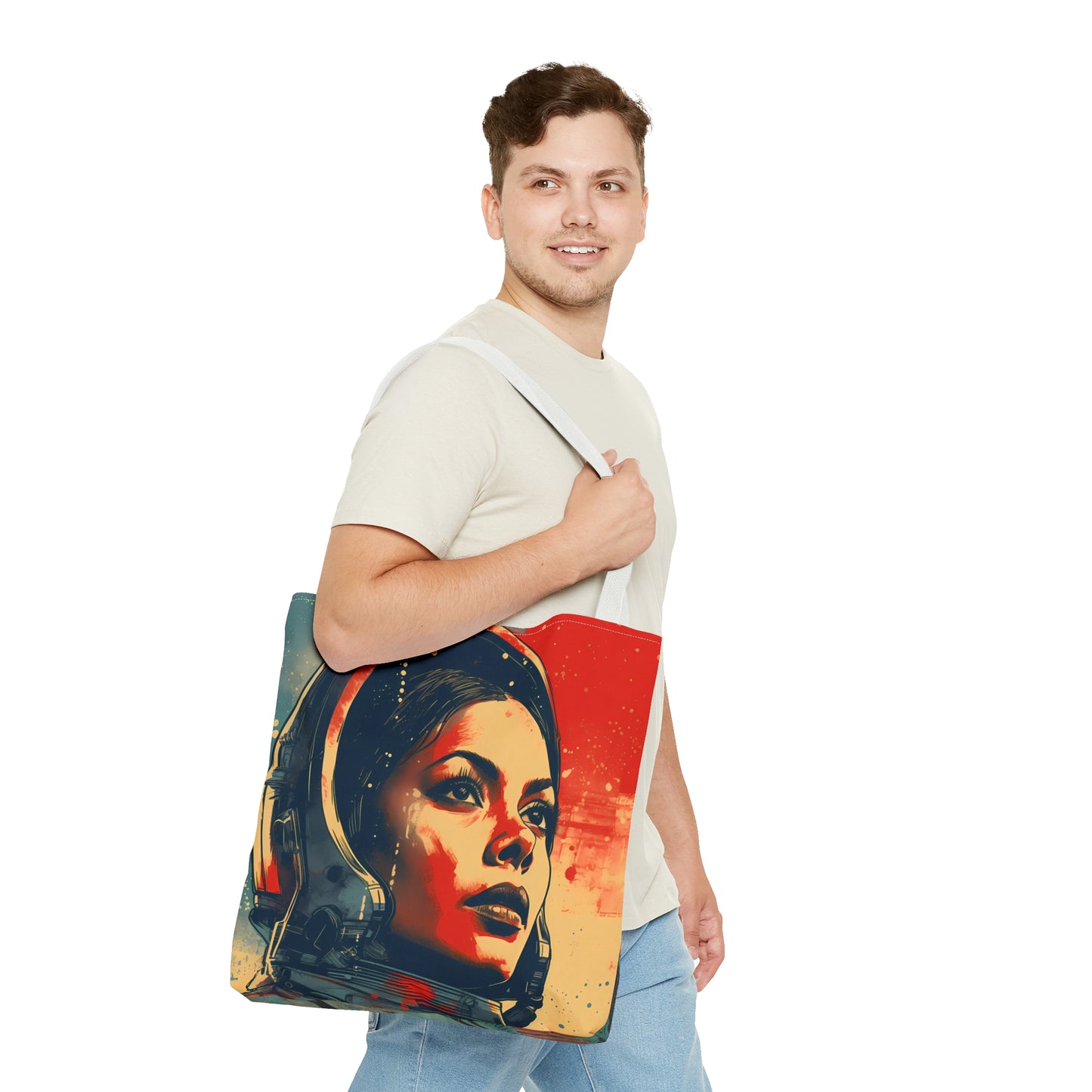 space art rosario dawson tote bag