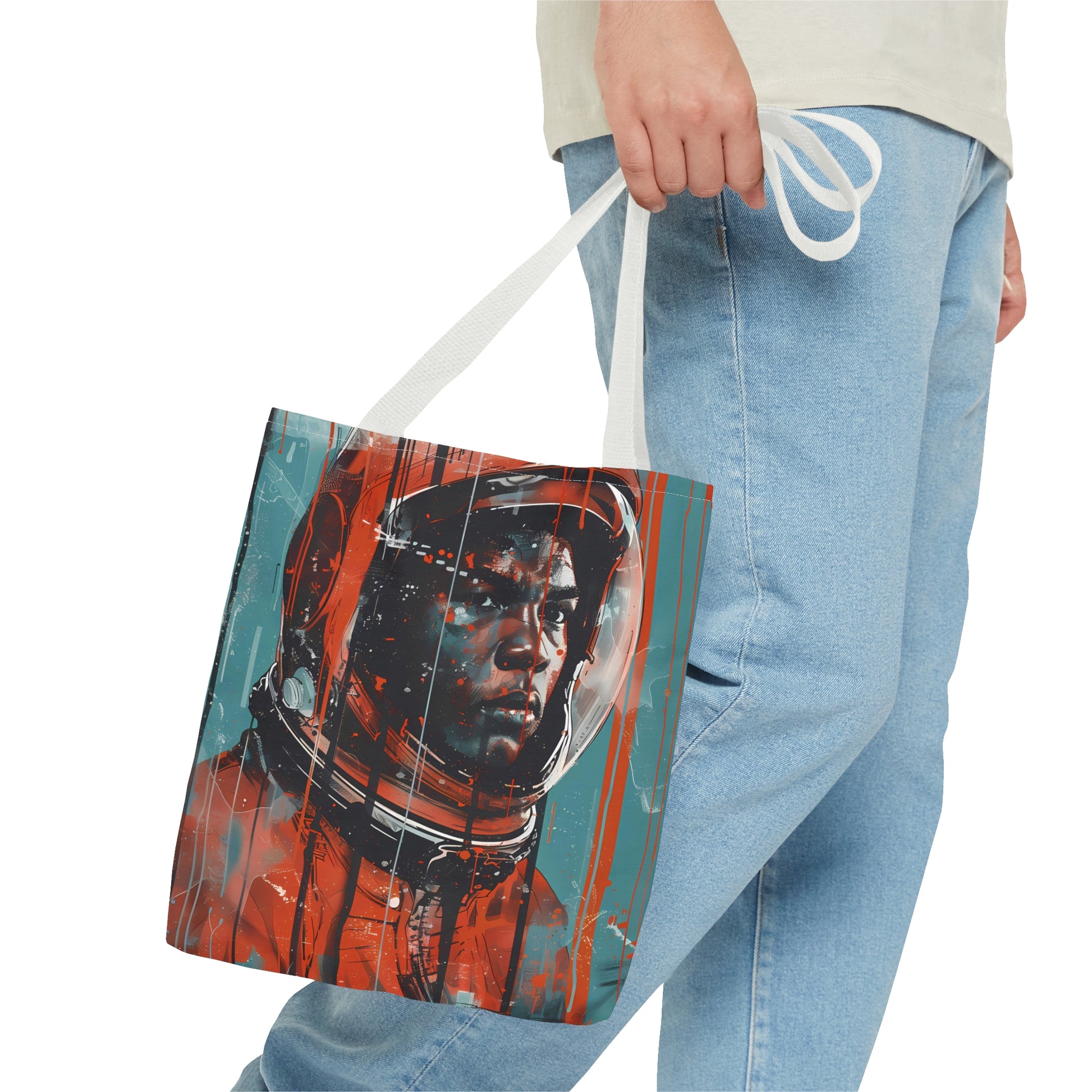 space art Muhammad Ali tote bag