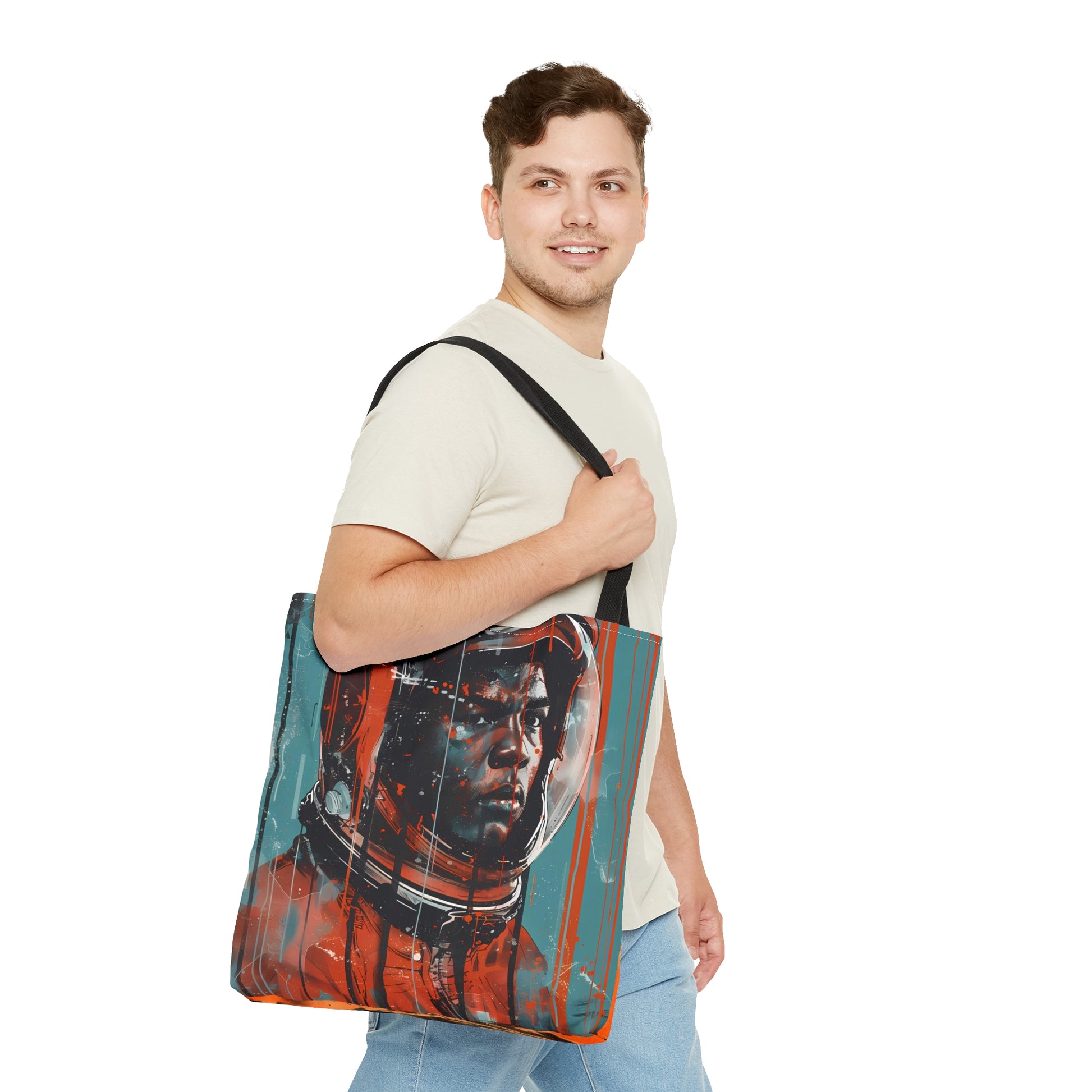 space art Muhammad Ali tote bag