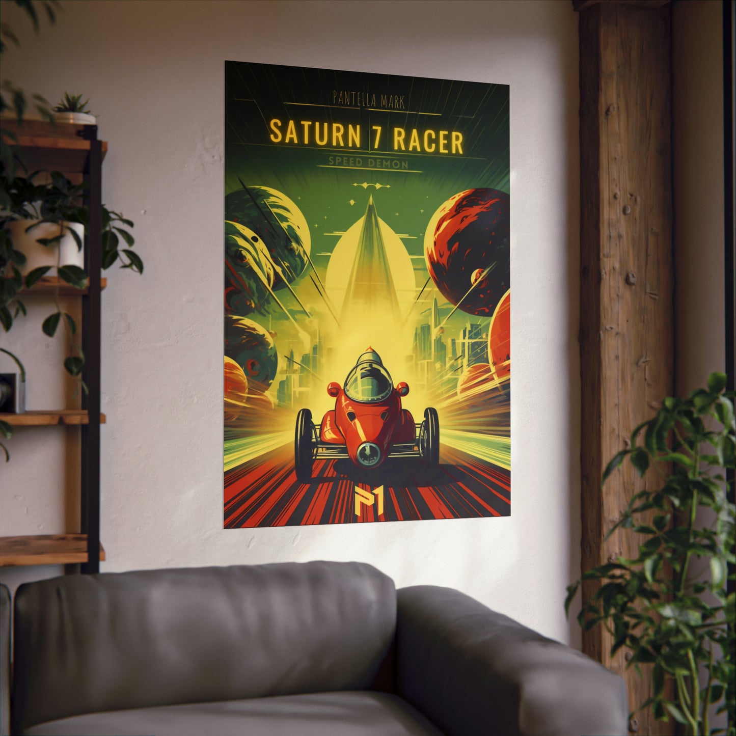 Saturn 7 Racer - Rolled Poster