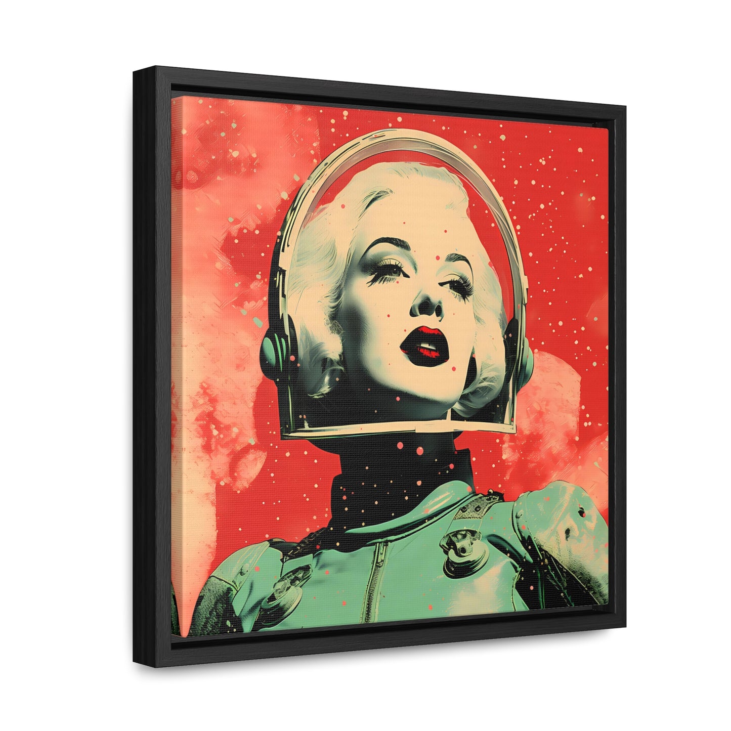 space art framed portrait print marilyn monroe