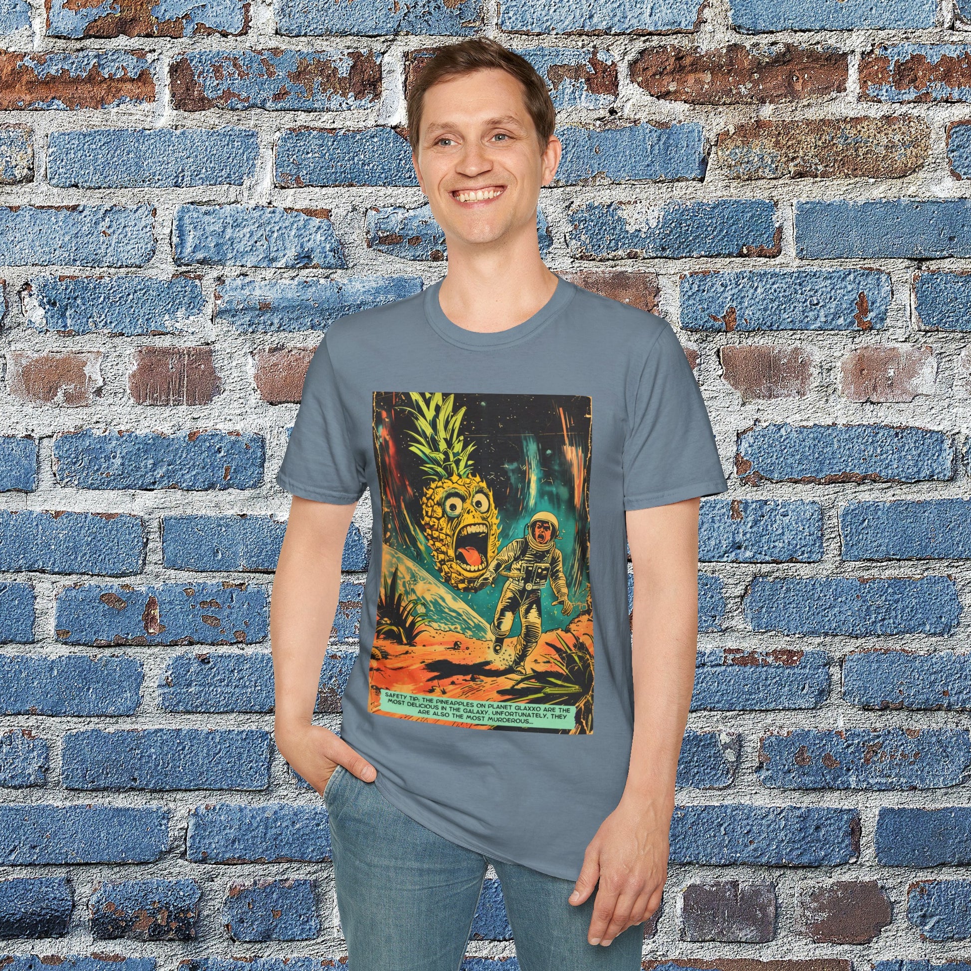 astro blasto comic space art t shirt