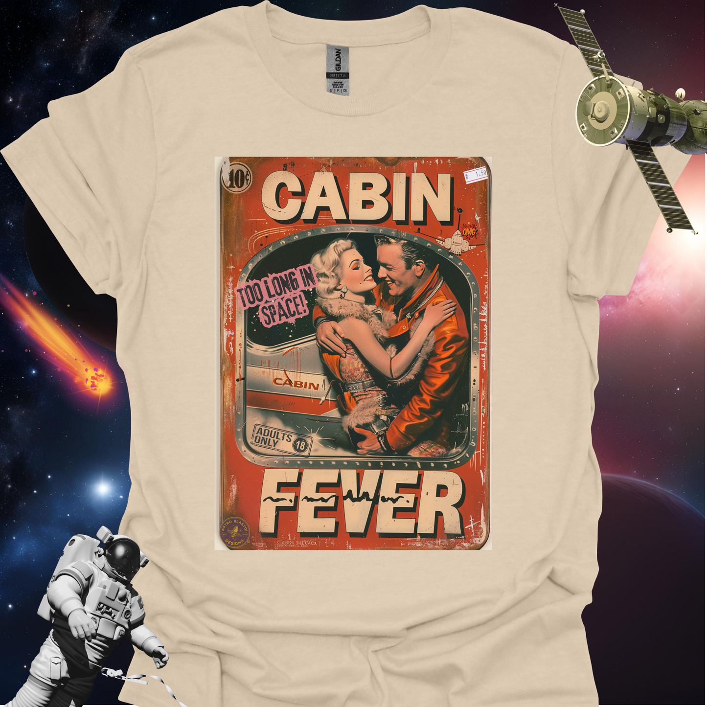 Pulp Novel Covers Tee! - Cabin Fever