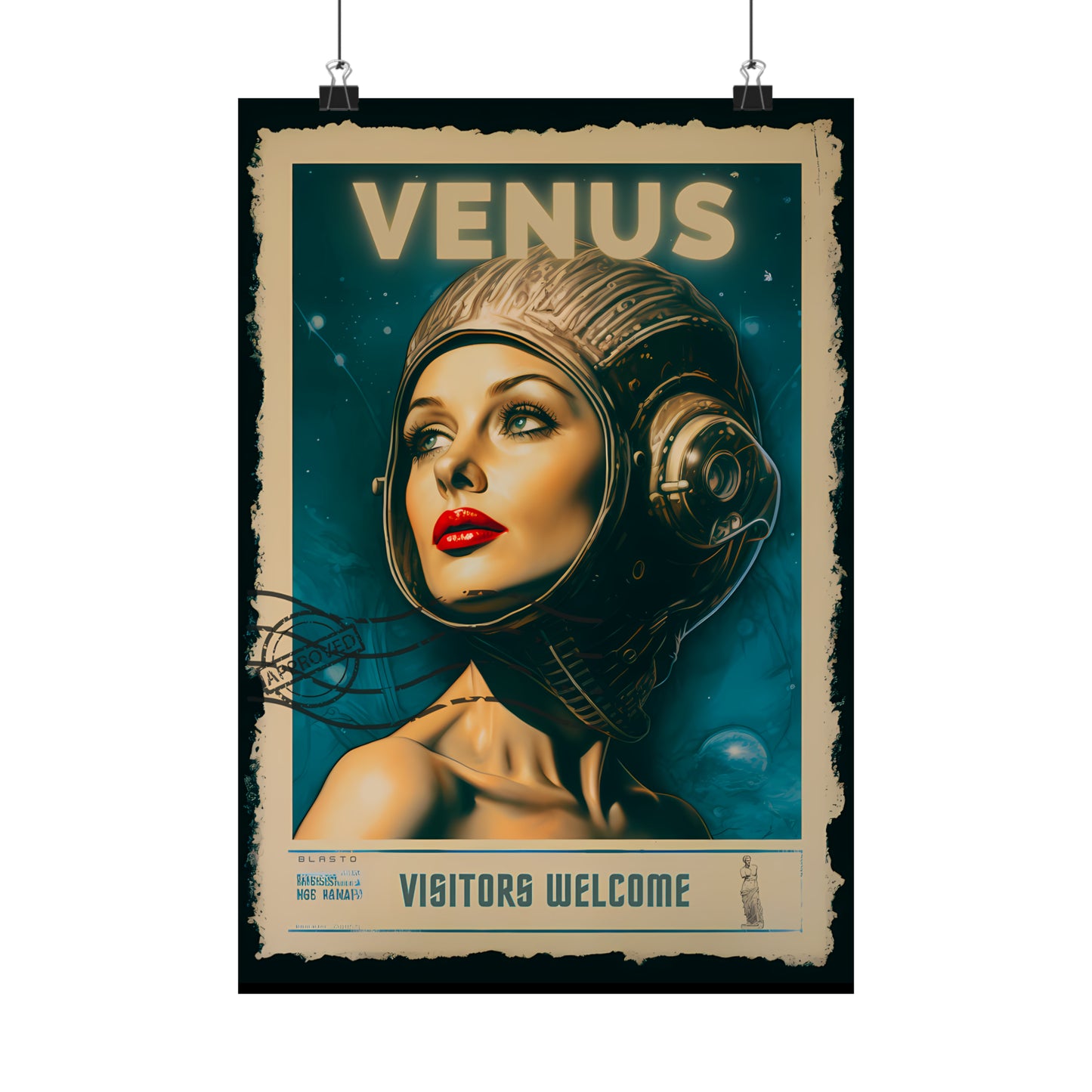 Postage Stamp Planet Poster - Venus