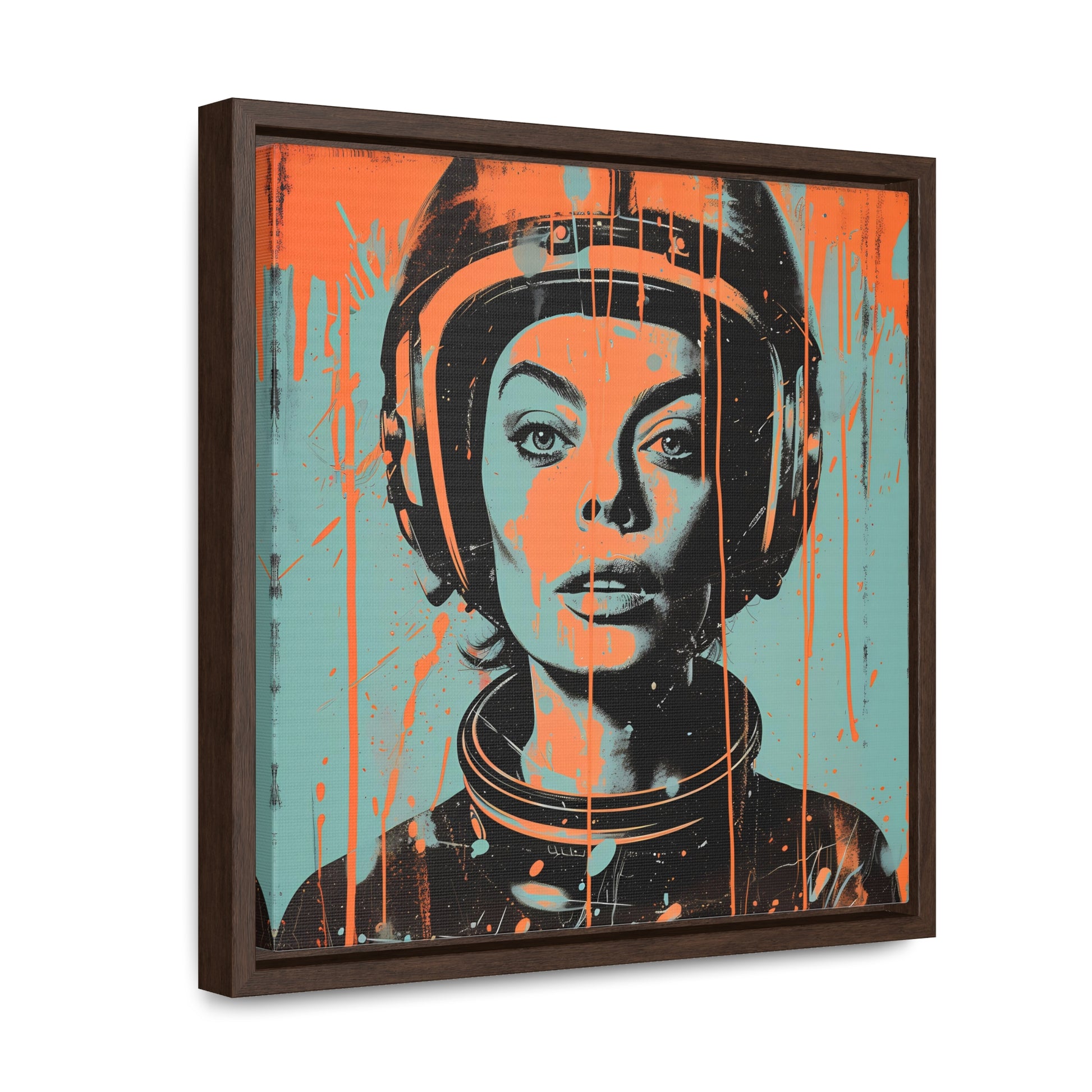 space art framed portrait print margo robbie