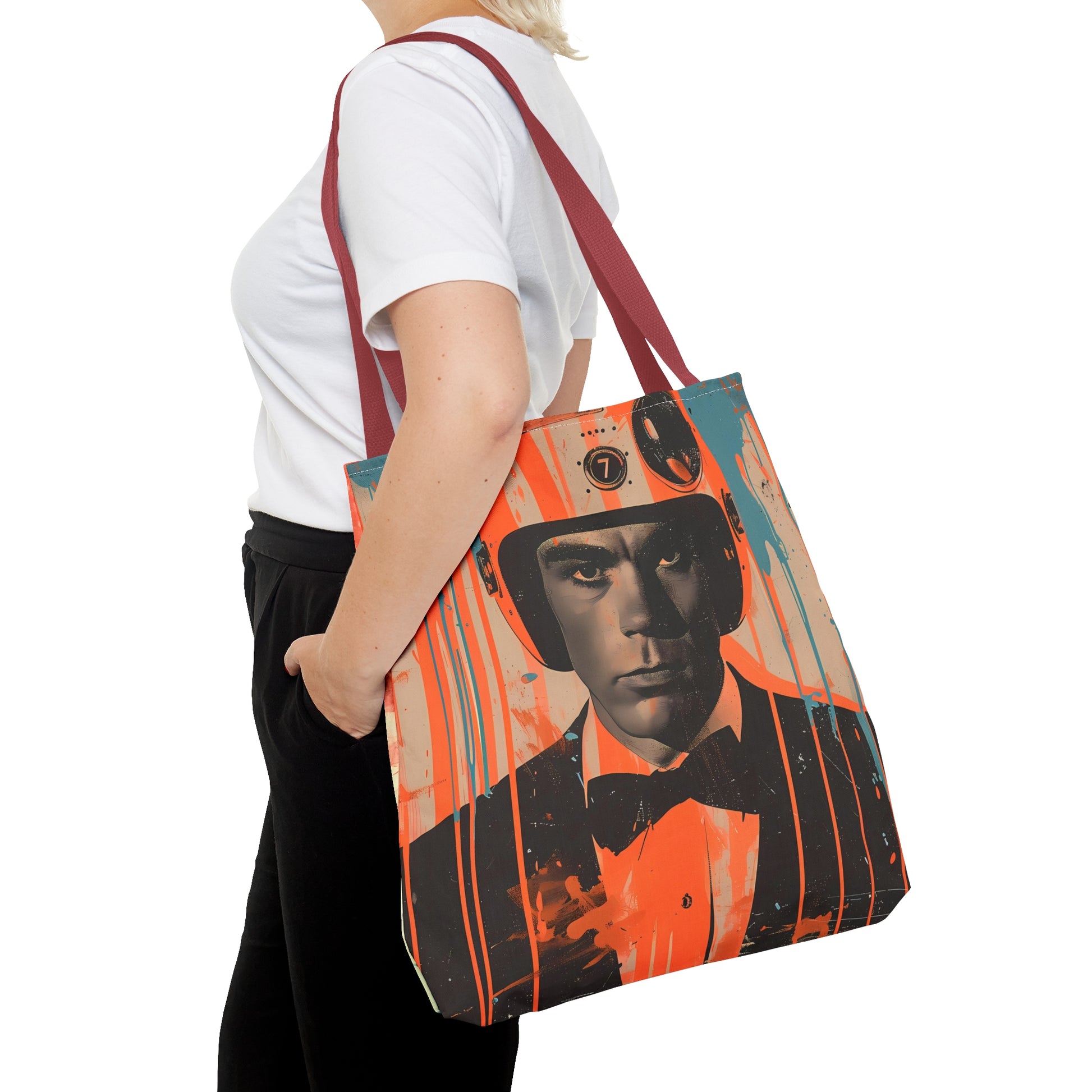 space art James Bond tote bag