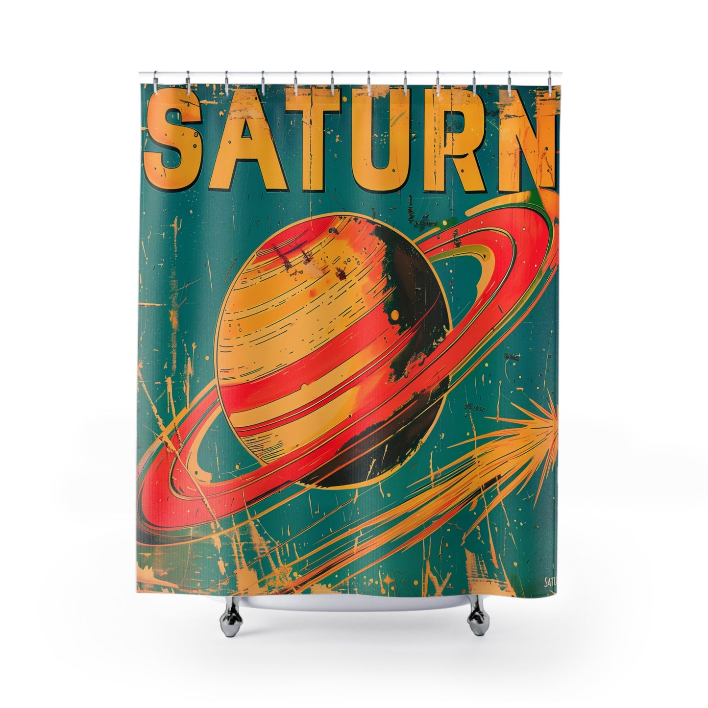 Planet Saturn Shower Curtain #10