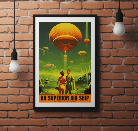 A4 Superior Airship - Rolled Poster