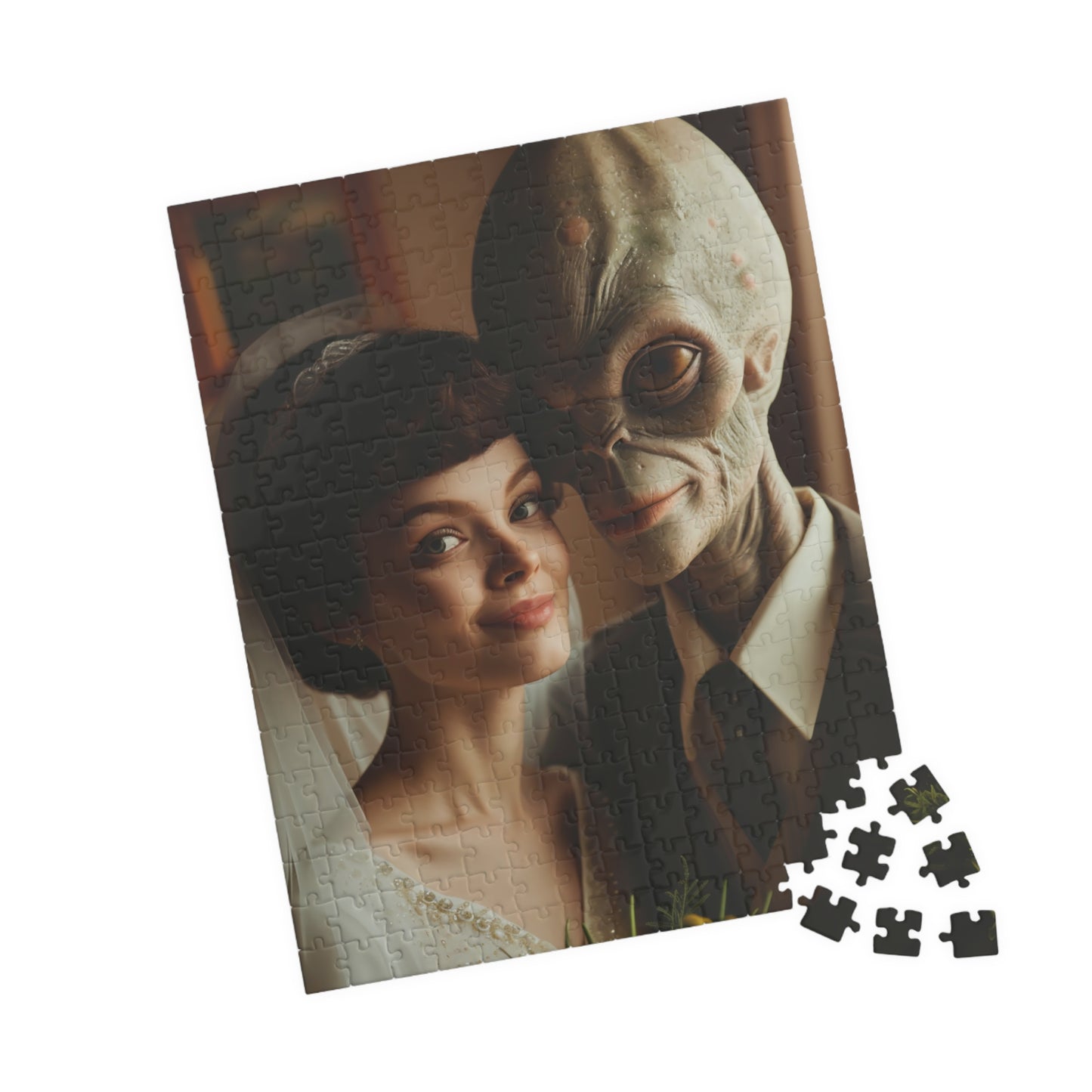 Alien Love Connections Puzzle - Couple #8 (1014, 520, or 252 pcs)