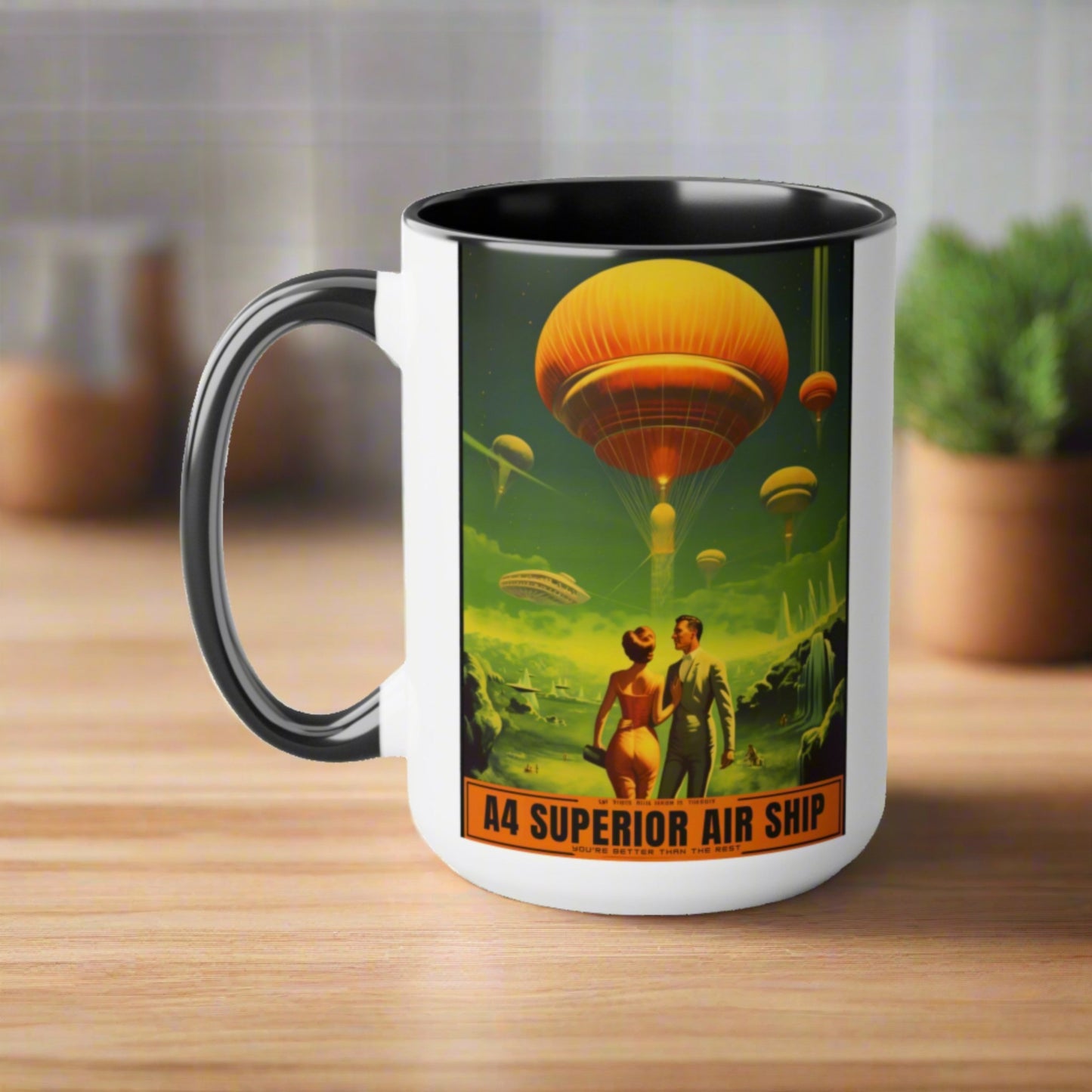 A4 Superior Airship - Transportation Ad - Mug