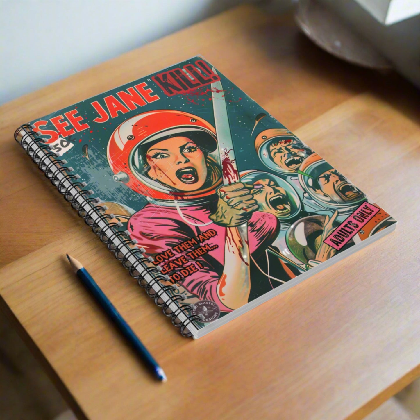 Pulp Cover Novel Notebook - "See Jane Kill"