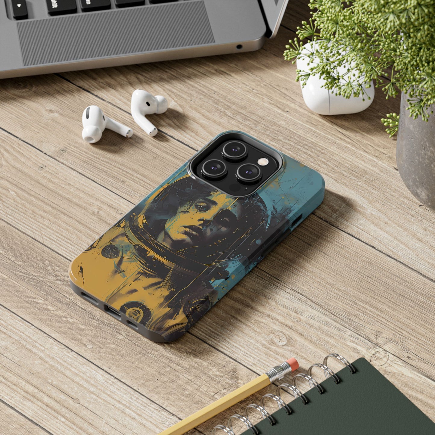 Astro Cadet iPhone Case #2 (all versions including 16 Pro & Pro Max)