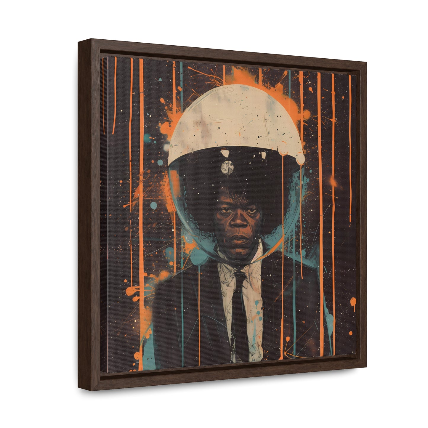 space art framed portrait print samuel jackson